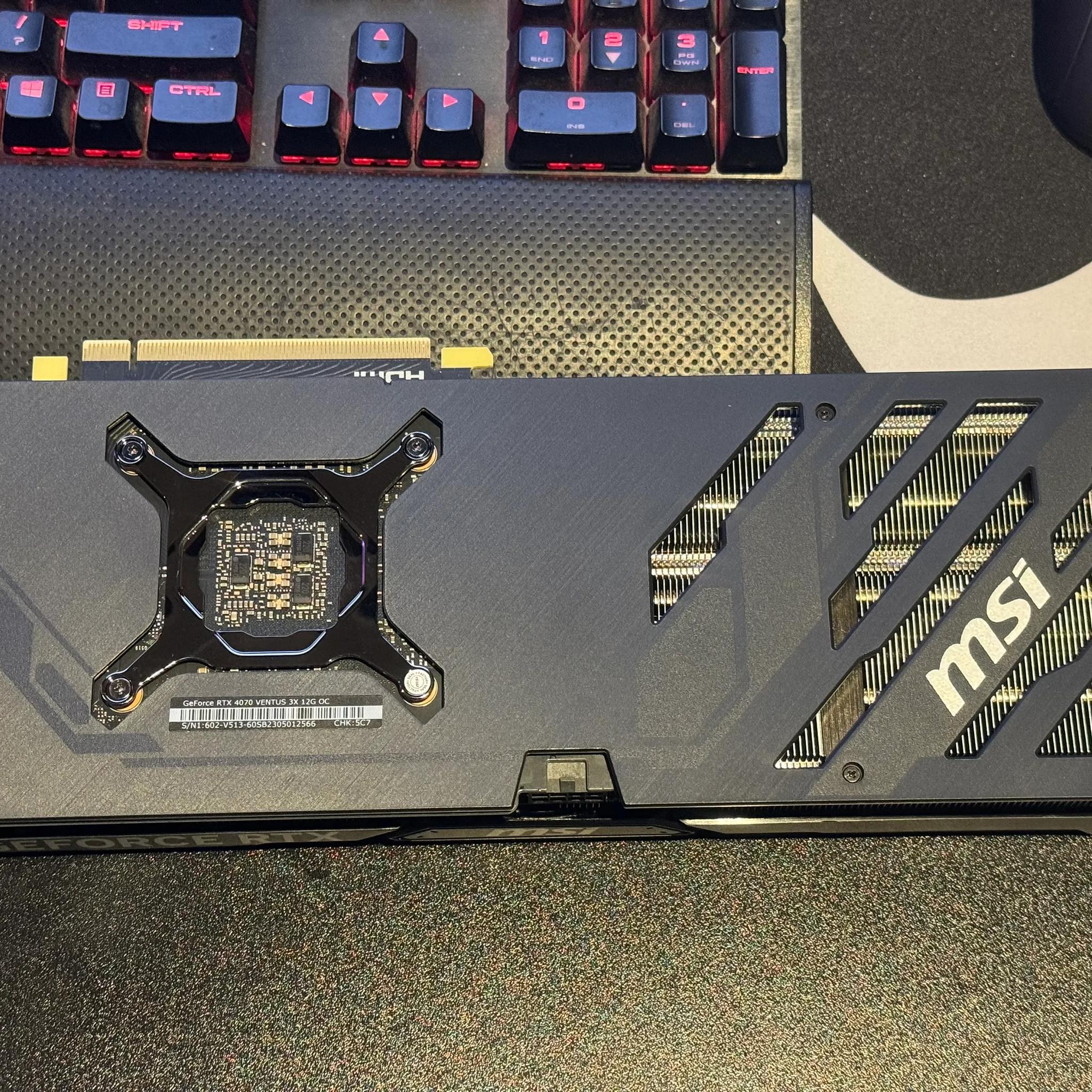 MSI Gaming GeForce RTX 4070 Ventus 3X 12G OC 12GB GDRR6X 192-Bit HDMI/DP Nvlink TORX Fan 4.0