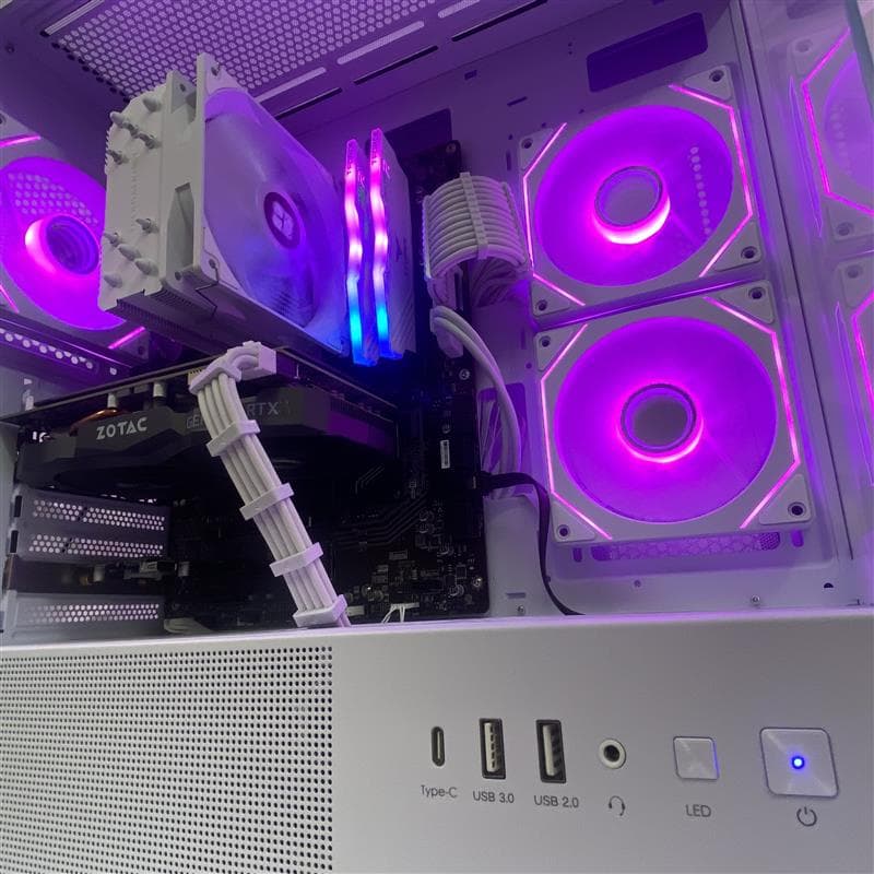 White RGB Gaming PC | i5 | RTX 2060 | 16GB RGB RAM | 512GB M.2 SSD | WI-FI