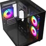 3 glass panel infinity fan case x3 120mm fans