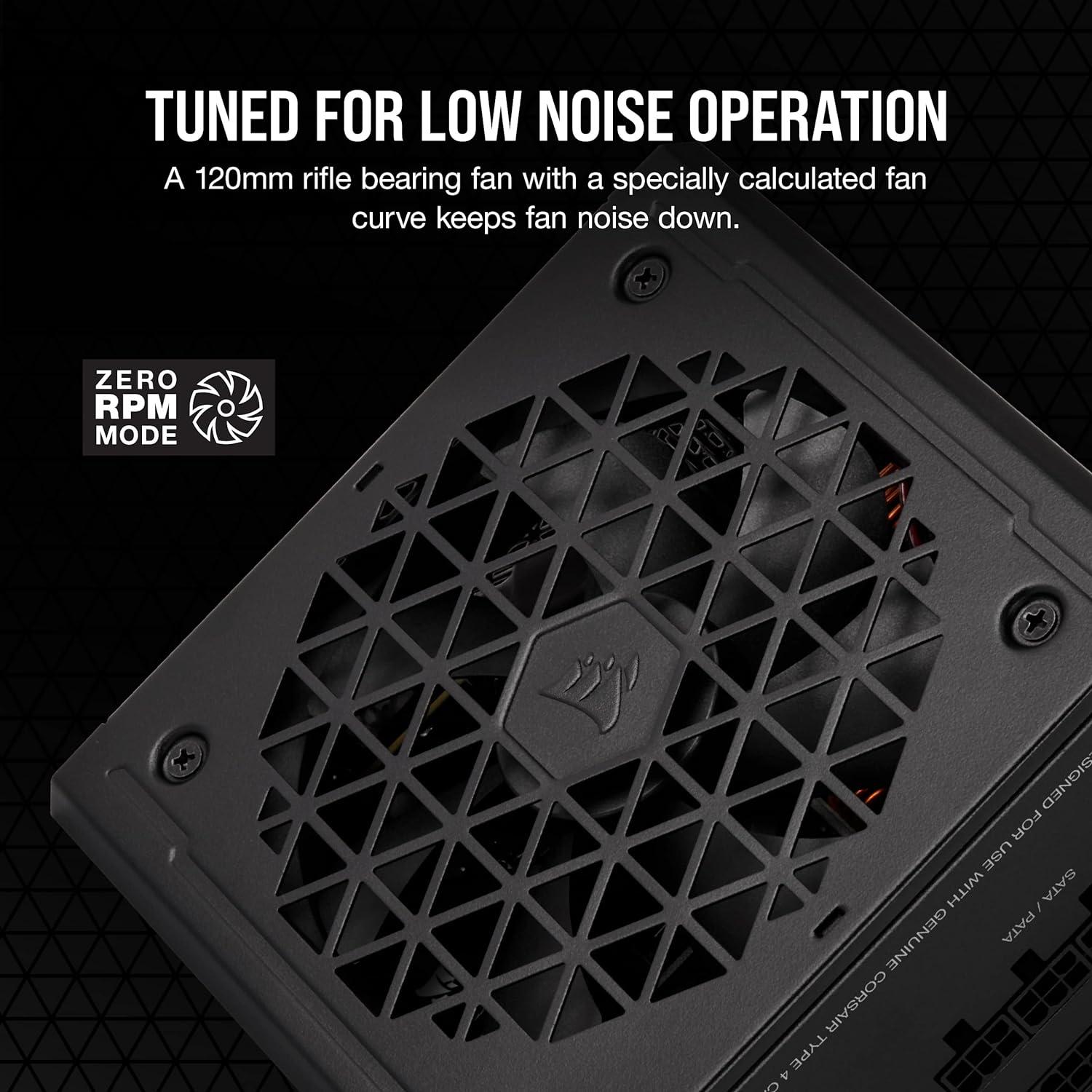 Corsair RM750e Fully Modular - ATX 3.0 & PCIe 5.0 Compliant - 80 Plus Gold Efficiency - Black