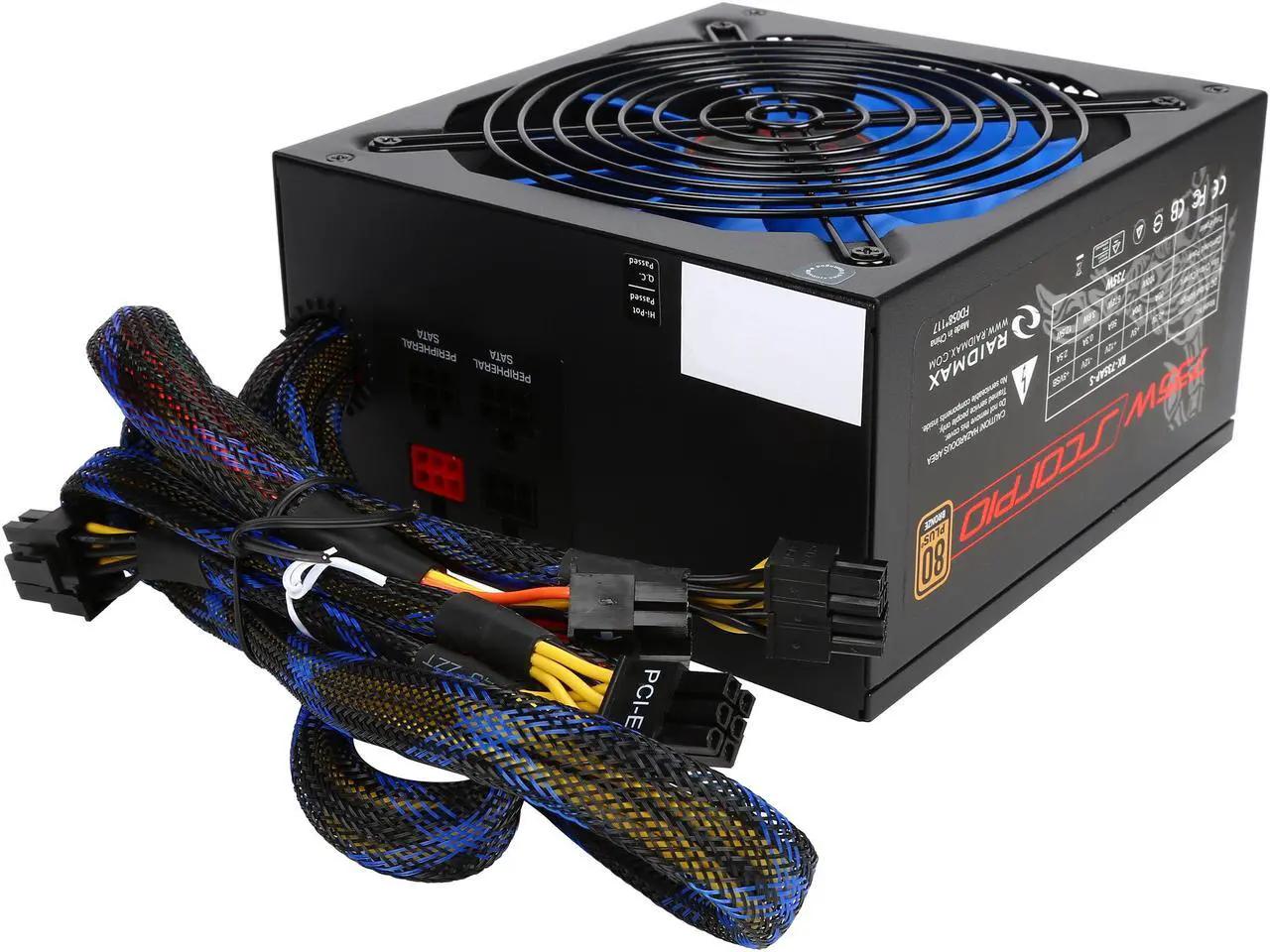 NEW! RAIDMAX SCORPIO RX-735AP-S 80 PLUS BRONZE Semi-modular 735W Power Supply