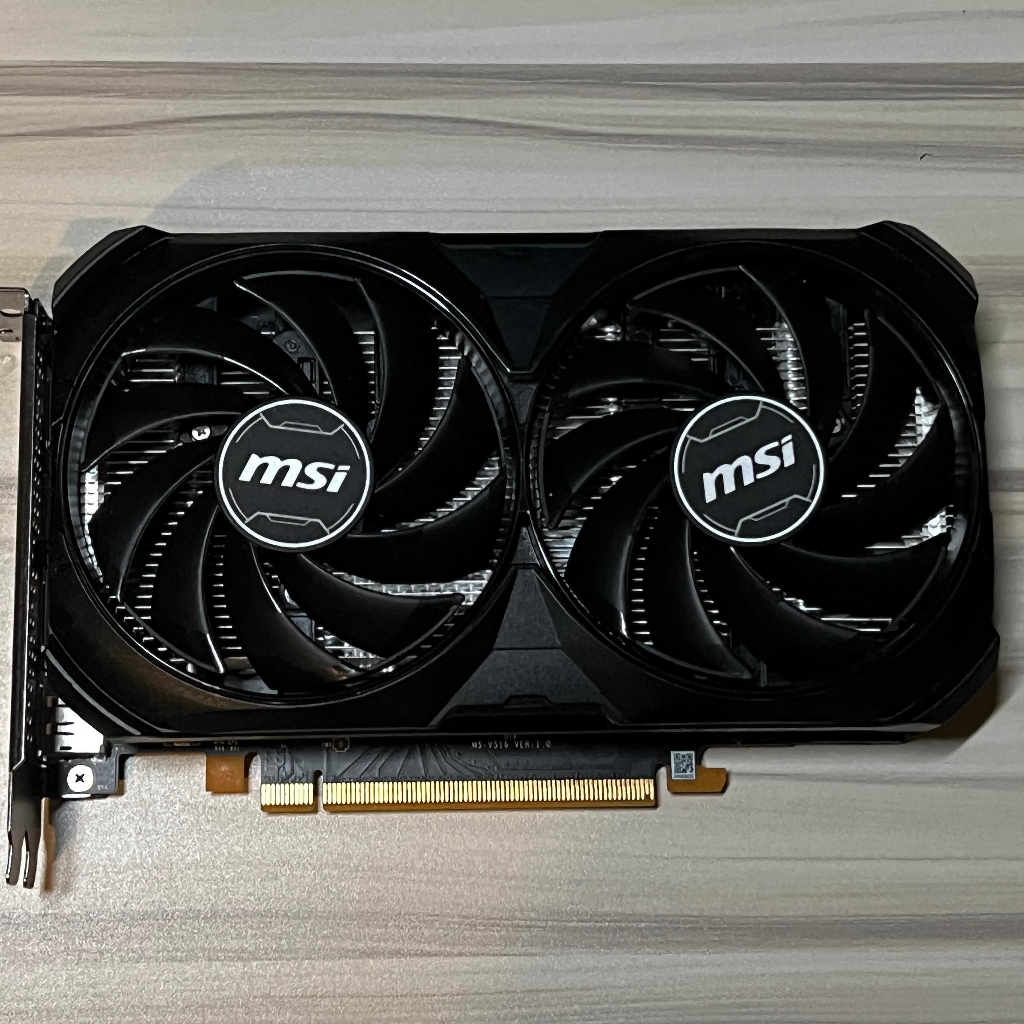 MSI VENTUS GeForce RTX 4060 2x Black 8G OC **READ DESCRIPTION**