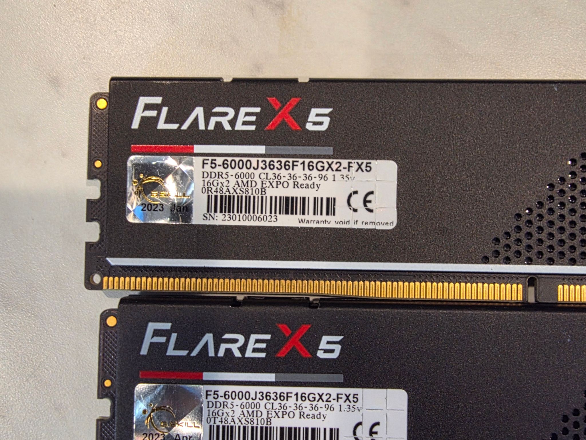 32gb G skill flare x ddr5 6000mhz