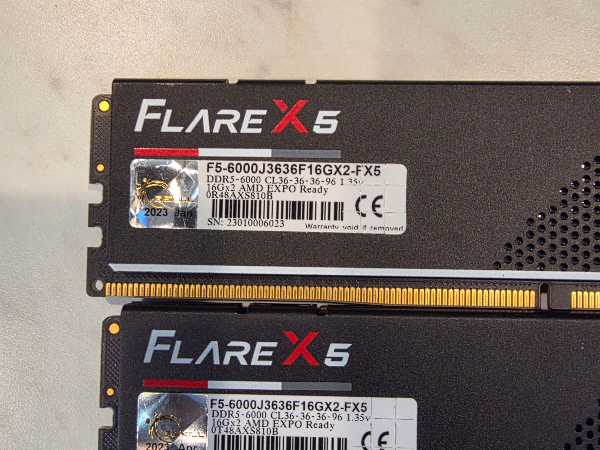 32gb G skill flare x ddr5 6000mhz