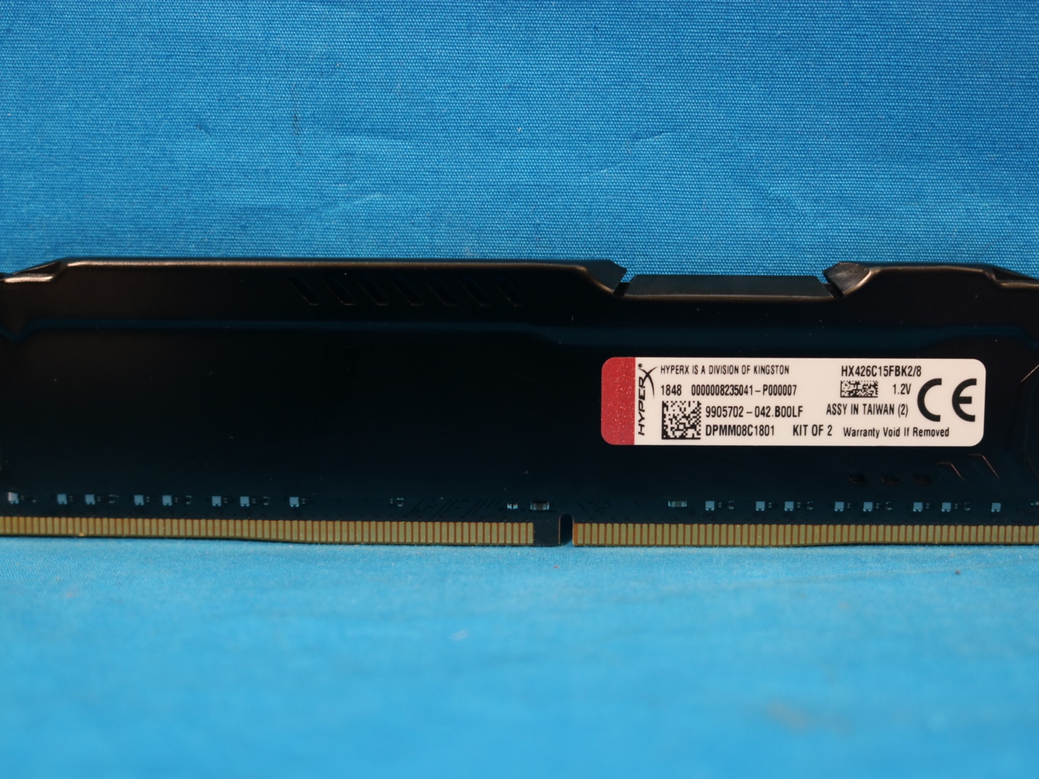 Kingston HyperX Fury 8GB (2x4GB) DDR4 2666MHz CL15 1.2V Desktop RAM HX426C15FBK2/8