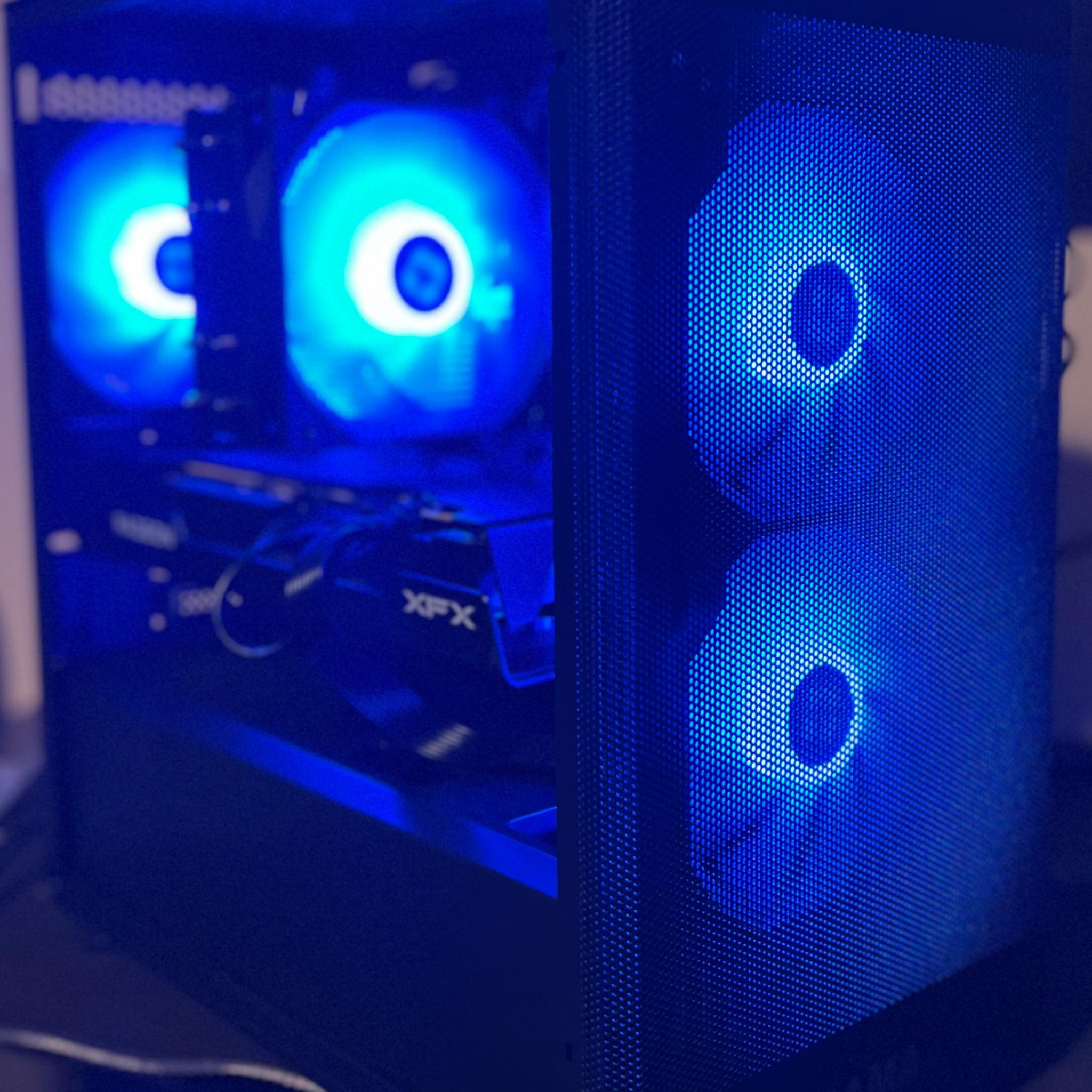Team Red 2.0 Ryzen 5 7600x/1.5 TB SSD/32GB DDR5/RX 7600 XT/ARGB fans. ALL NEW parts!