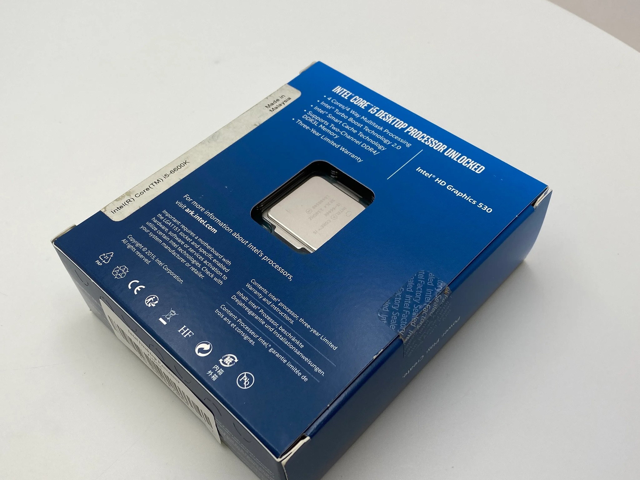 Intel Core i5-6600k 3.50GHz 4 Core Processor SR2L4 LGA1151 - NEW & SEALED!