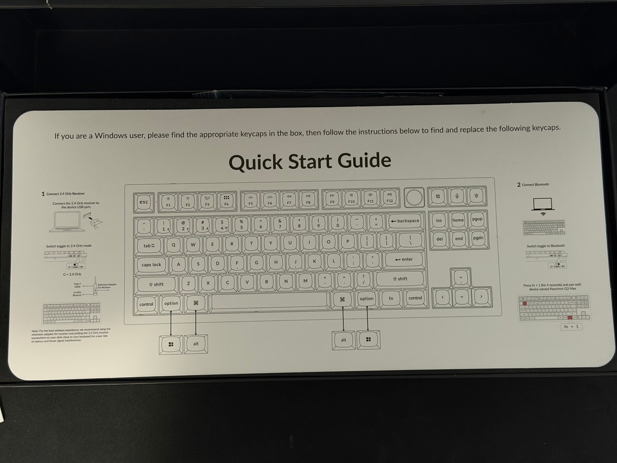 Keychron Q3 Max Wireless RBG Mechanical Keyboard