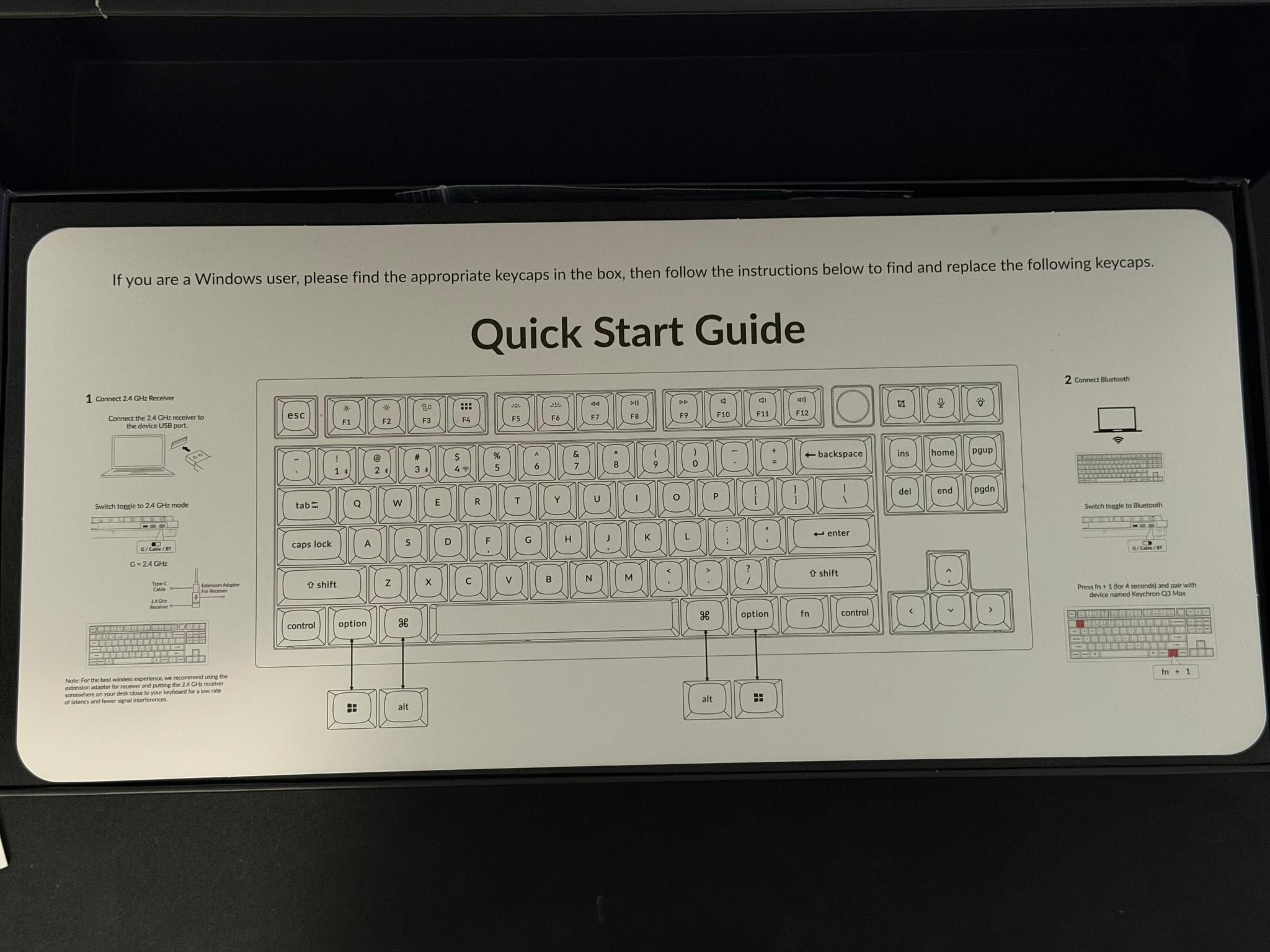 Keychron Q3 Max Wireless RBG Mechanical Keyboard