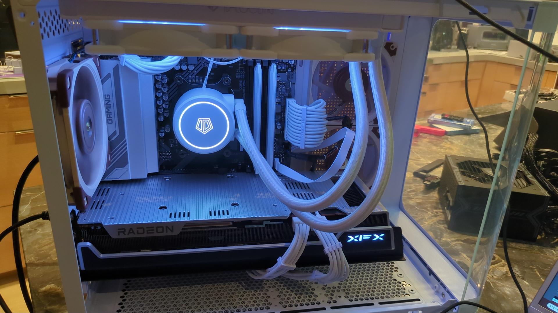 Whiteout Liquid Cooled Gaming PC - AMD Ryzen 5 7600X3D, AMD Radeon RX 7900XT, 32 GB DDR5, 4 TB