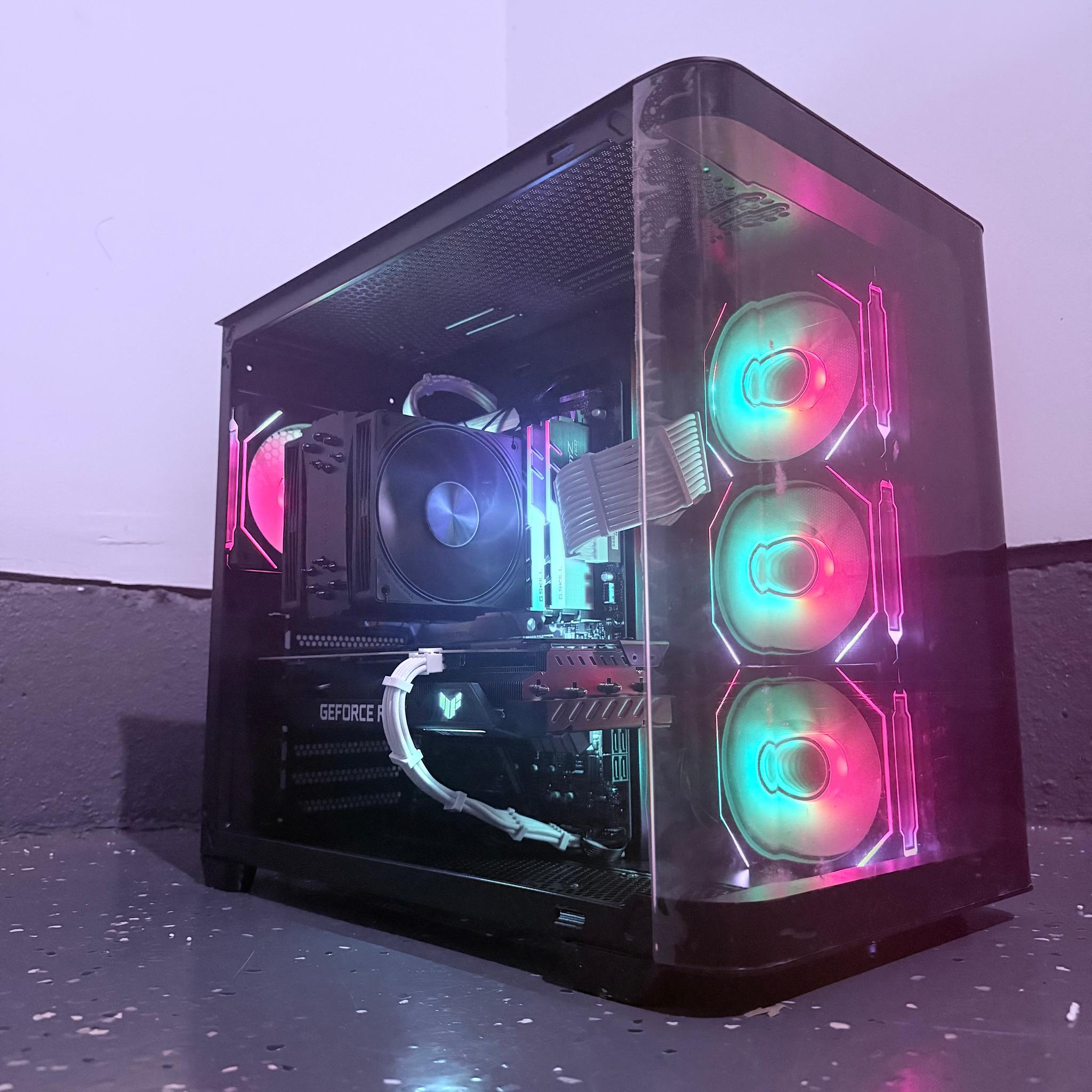 🌈"Quantum Rift"⚫️ | 1440p Gaming | RTX 3060 12GB | Ryzen 7 3700X | 32GB Ram | 1TB SSD | Free Ship