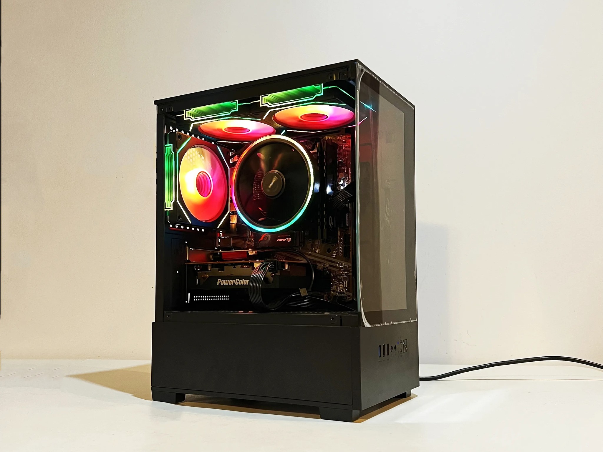 🔥SALE🔥 R5-5600|RX 6500XT|16GB RAM|WIFI|ARGB Fans|-DepxTech Pre-Built PC