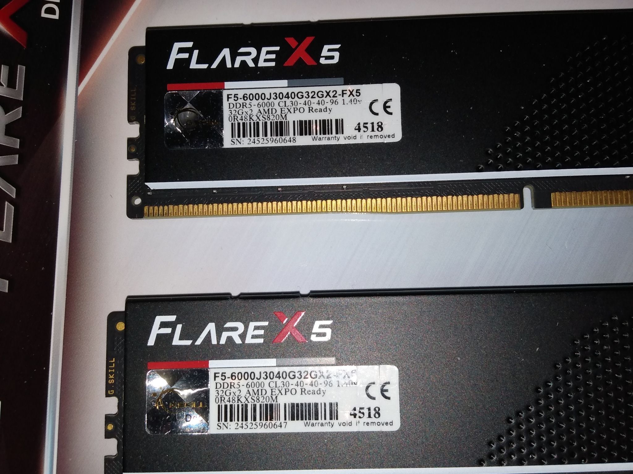 G.SKILL Flare X5 Series DDR5 RAM (AMD Expo) 64GB (2x32GB) 6000MT/s CL30-40-40-96 1.40V