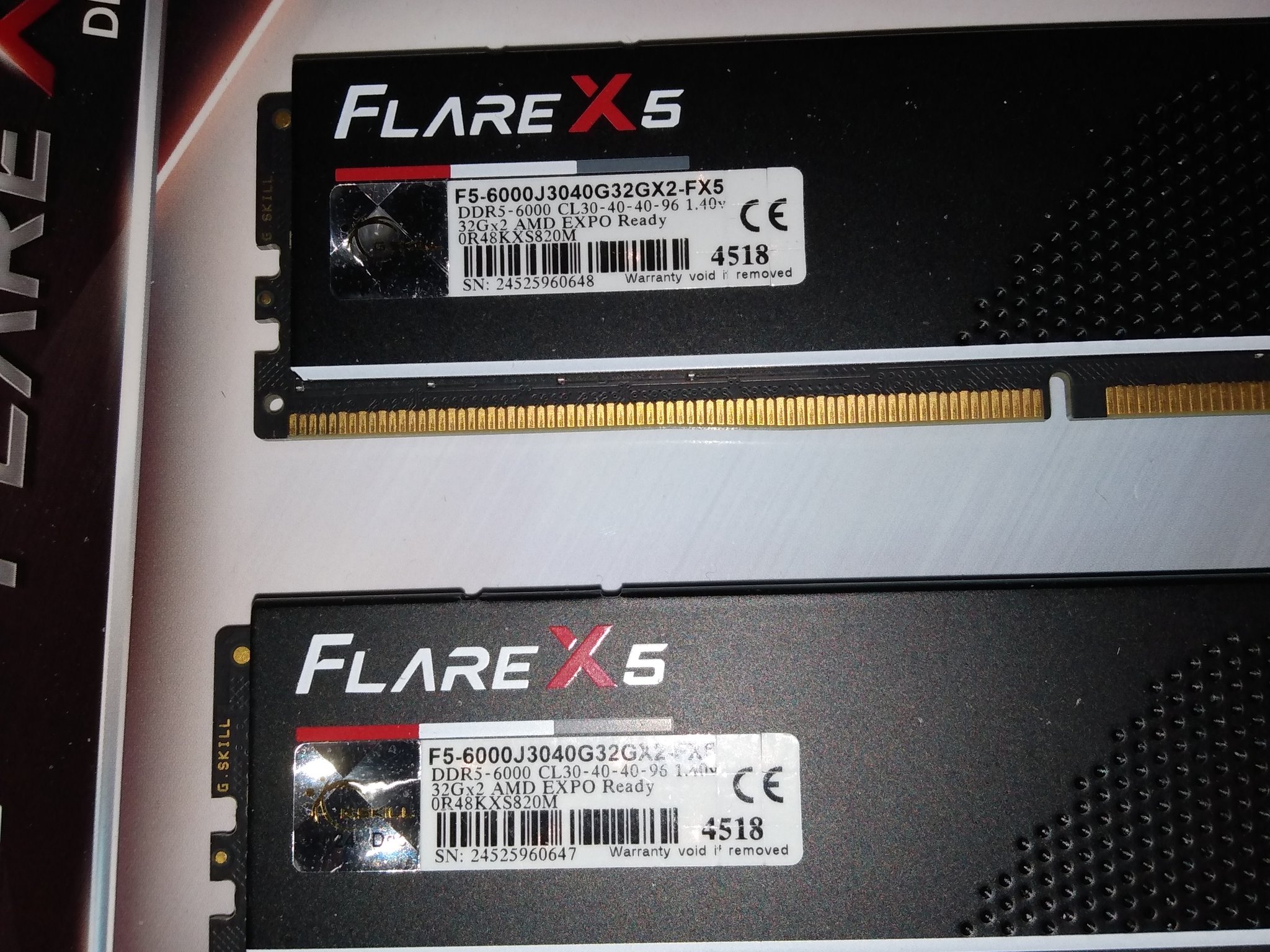 G.SKILL Flare X5 Series DDR5 RAM (AMD Expo) 64GB (2x32GB) 6000MT/s CL30-40-40-96 1.40V