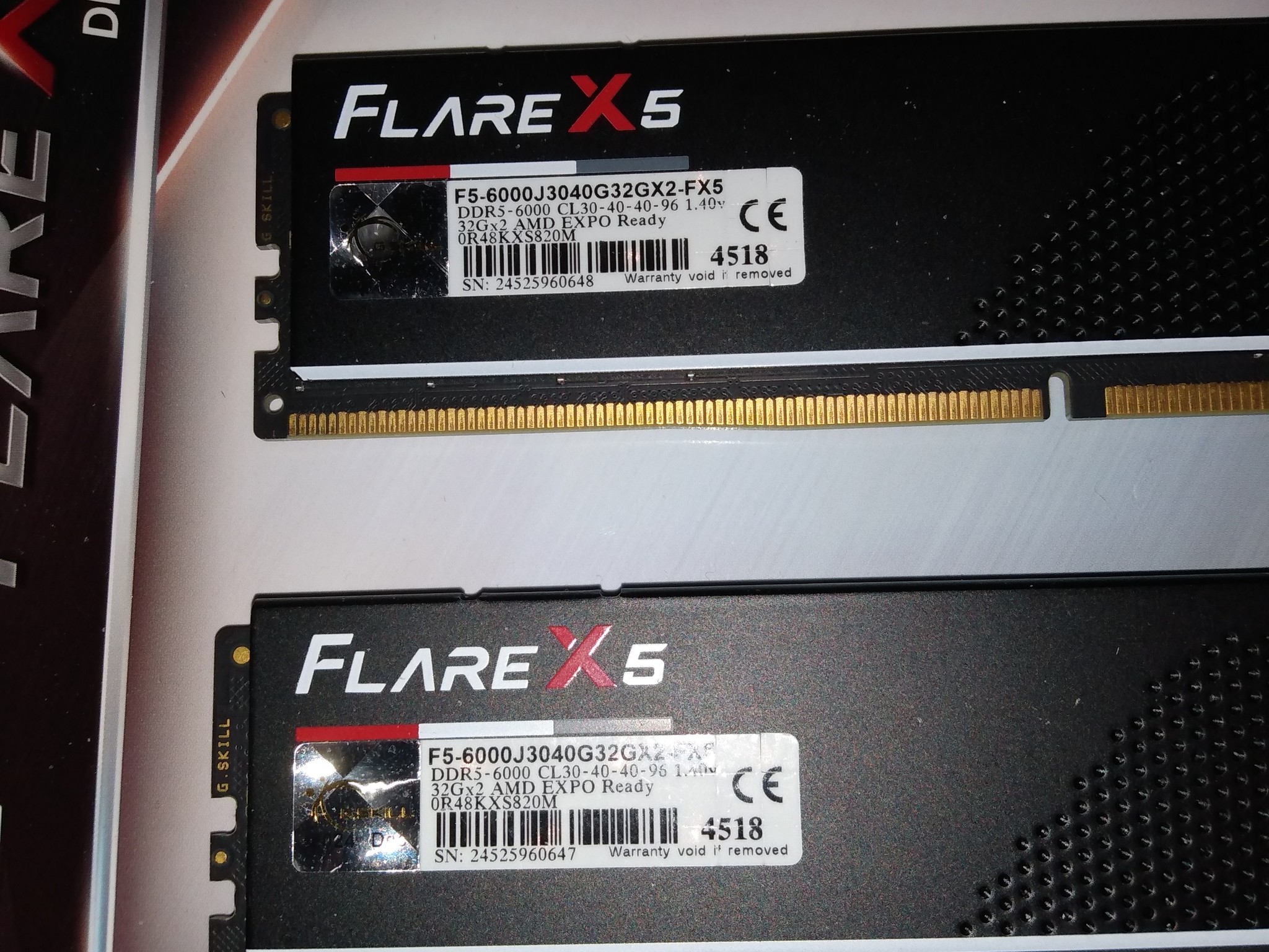 G.SKILL Flare X5 Series DDR5 RAM (AMD Expo) 64GB (2x32GB) 6000MT/s CL30-40-40-96 1.40V