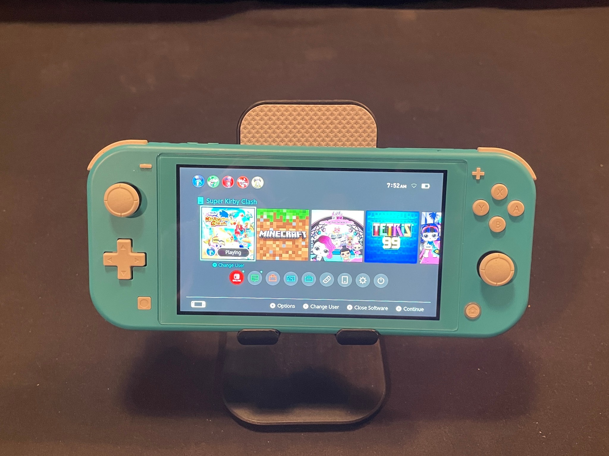 Nintendo Switch Lite Blue With Grip Case And Accessories