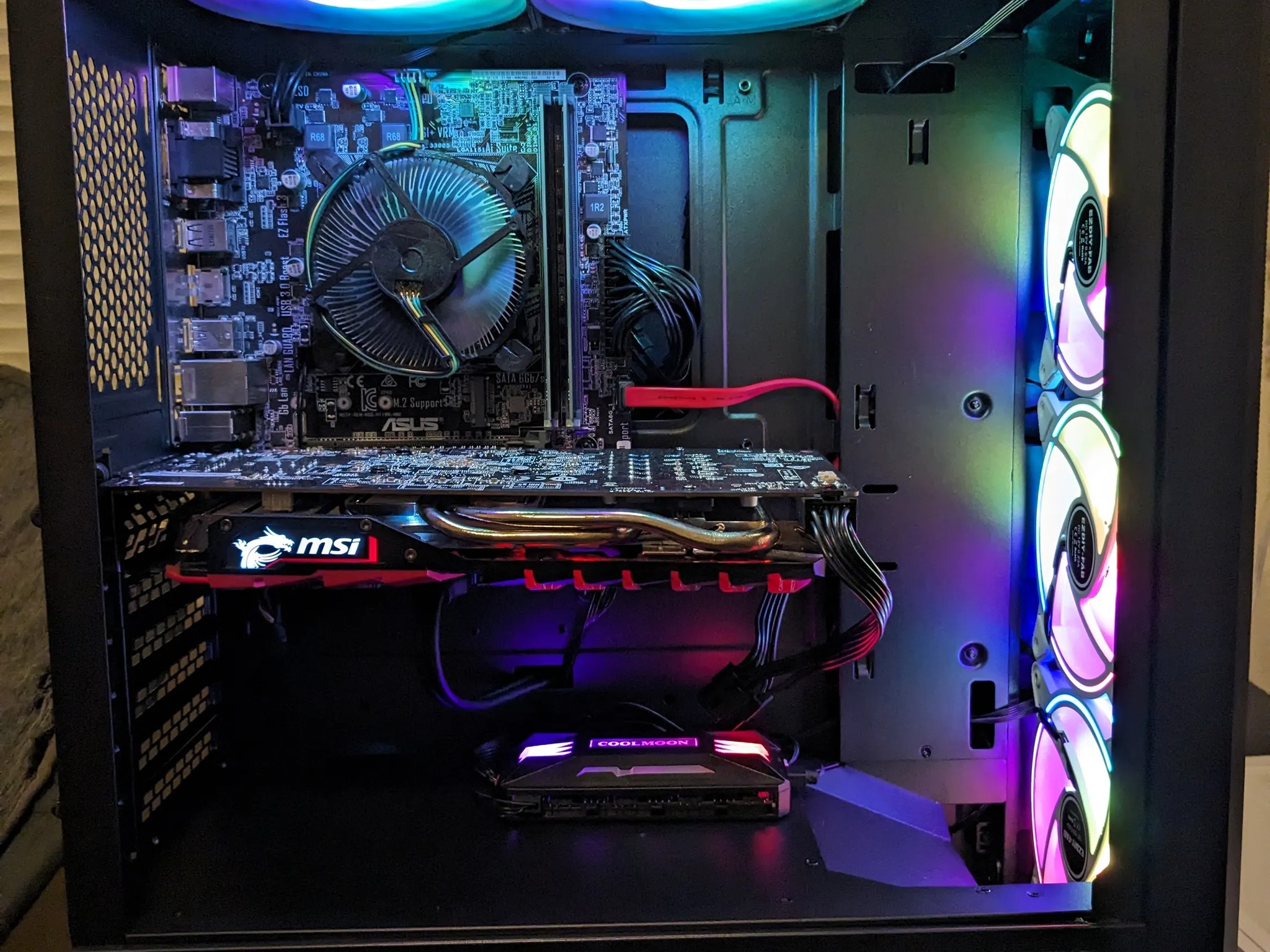 FREE SHIP || "RGBeam" || i5-7600, 16GB RAM, RX 470 8GB, 480GB SSD, Win11, WiFi