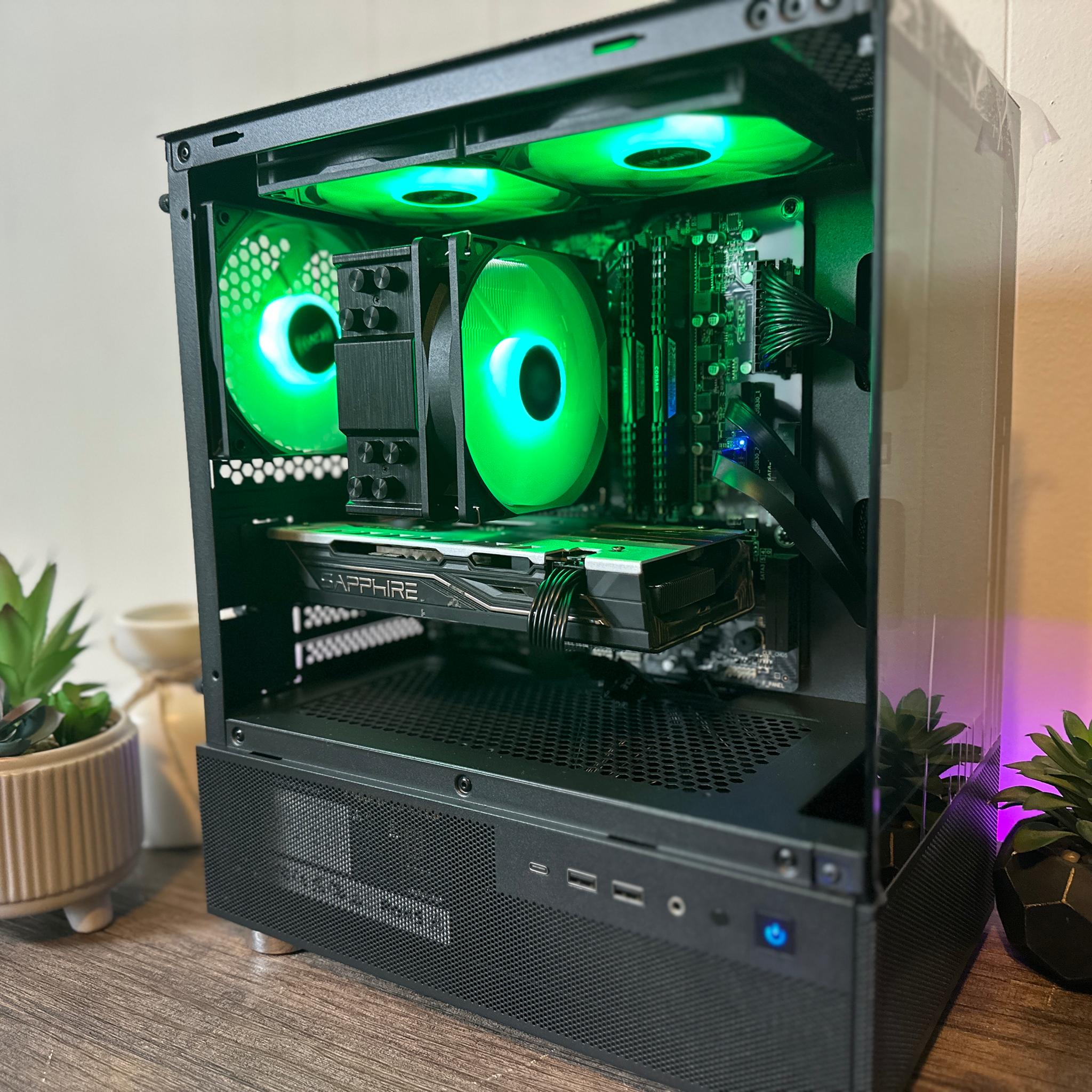 🤖Gaming PC! Intel i5 7600, RX580 8GB, 16gb DDR4, 512GB SSD! FULL ARGB!
