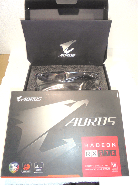 Gigabyte AORUS Radeon RX570 4G/Very Clean Like New Open Box Condition