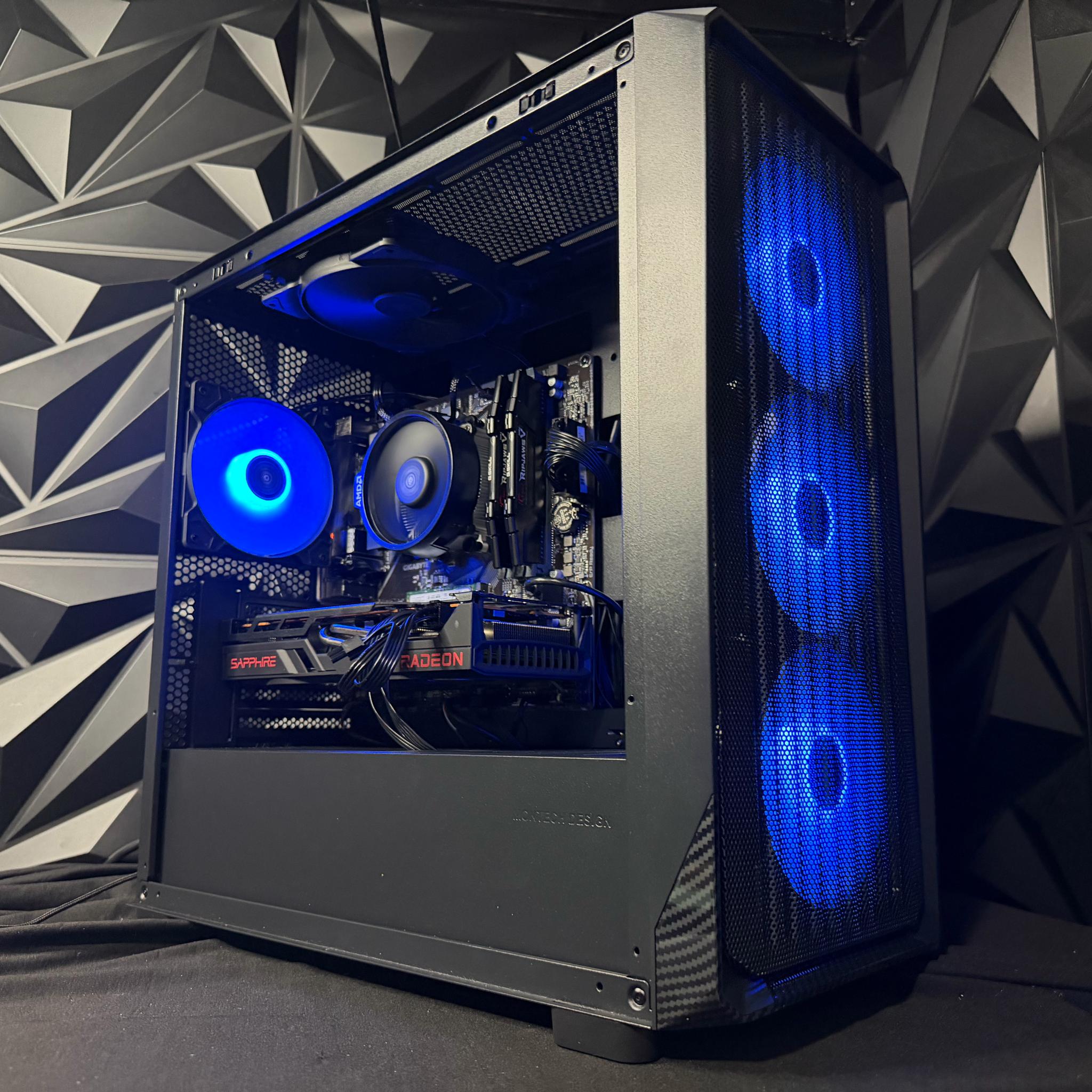 🖤⚡ DARK FIBER ⚡🖤Ryzen 5 5500| RX 6700XT 12 GB | 16 GB DDR4| 512 NVMe| 650W PSU
