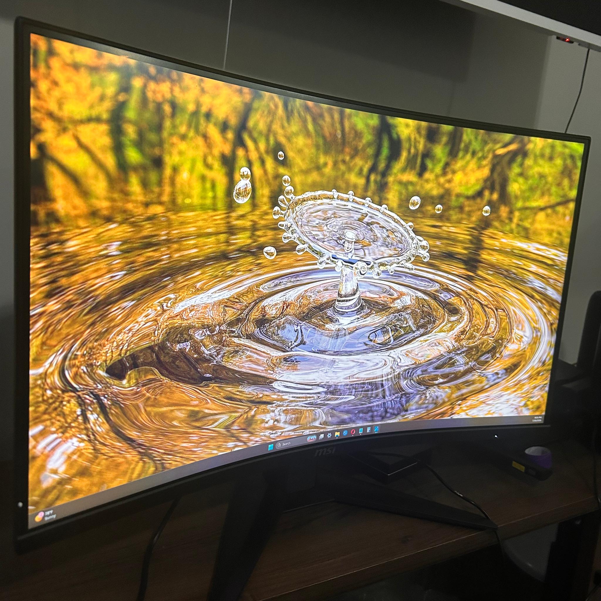 MSI 32" 2K (180Hz) WQHD (2560 x 1440) Curved Screen Gaming Monitor (MAG 325CQF)