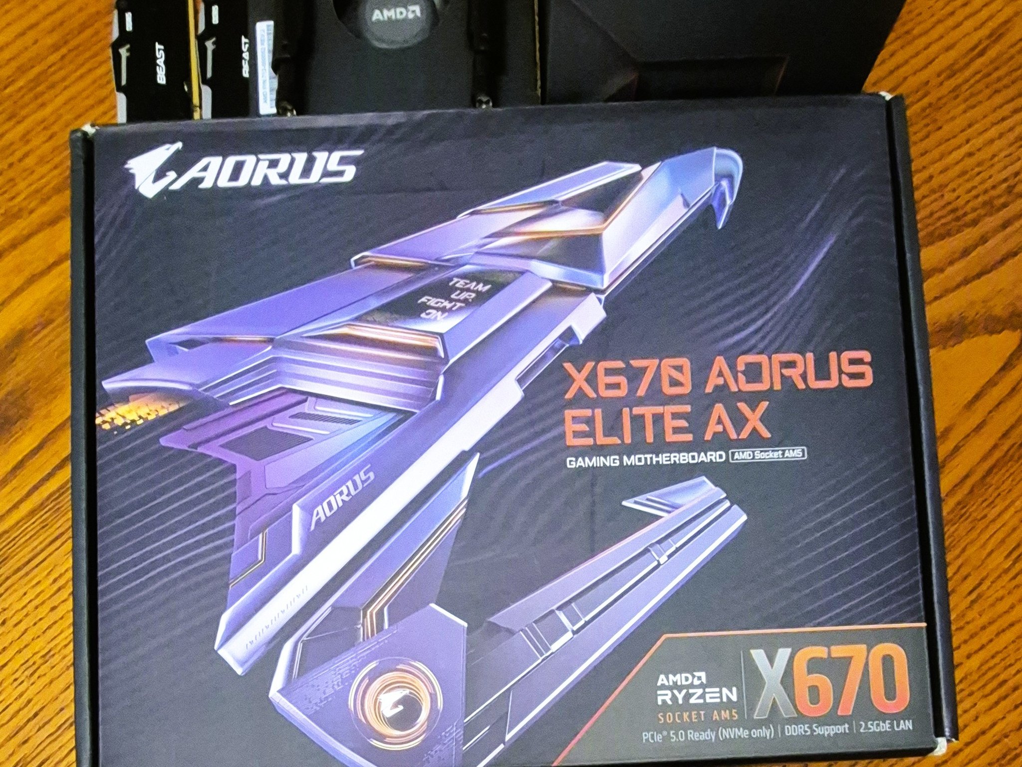 Bundle GIGABYTE X670 AORUS Elite AX AM5 AMD X670 DDR5 Motherboard; Ryzen 9 7950x CPU, 32GB DDR5 RAM