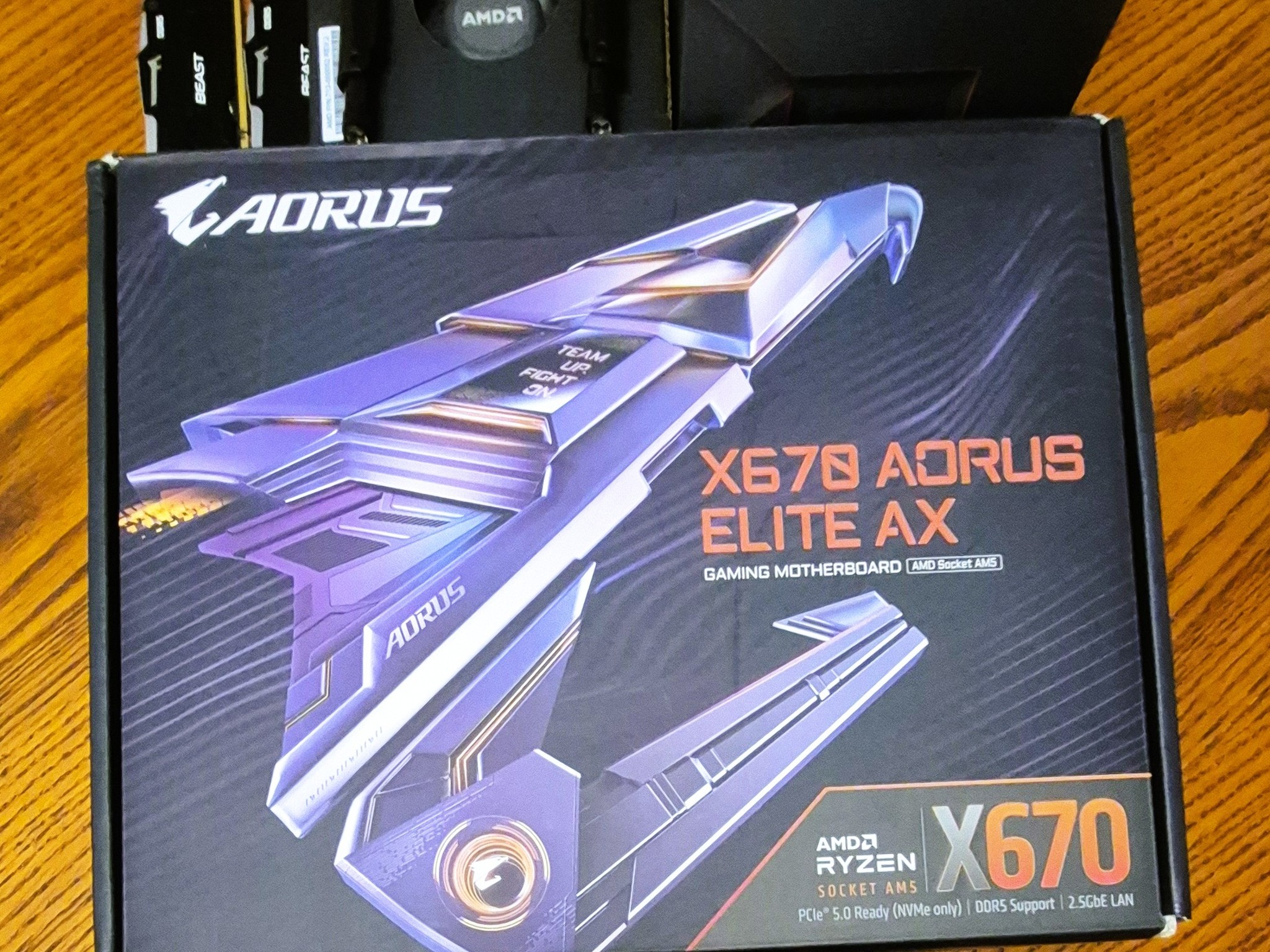 Bundle GIGABYTE X670 AORUS Elite AX AM5 AMD X670 DDR5 Motherboard; Ryzen 9 7950x CPU, 32GB DDR5 RAM