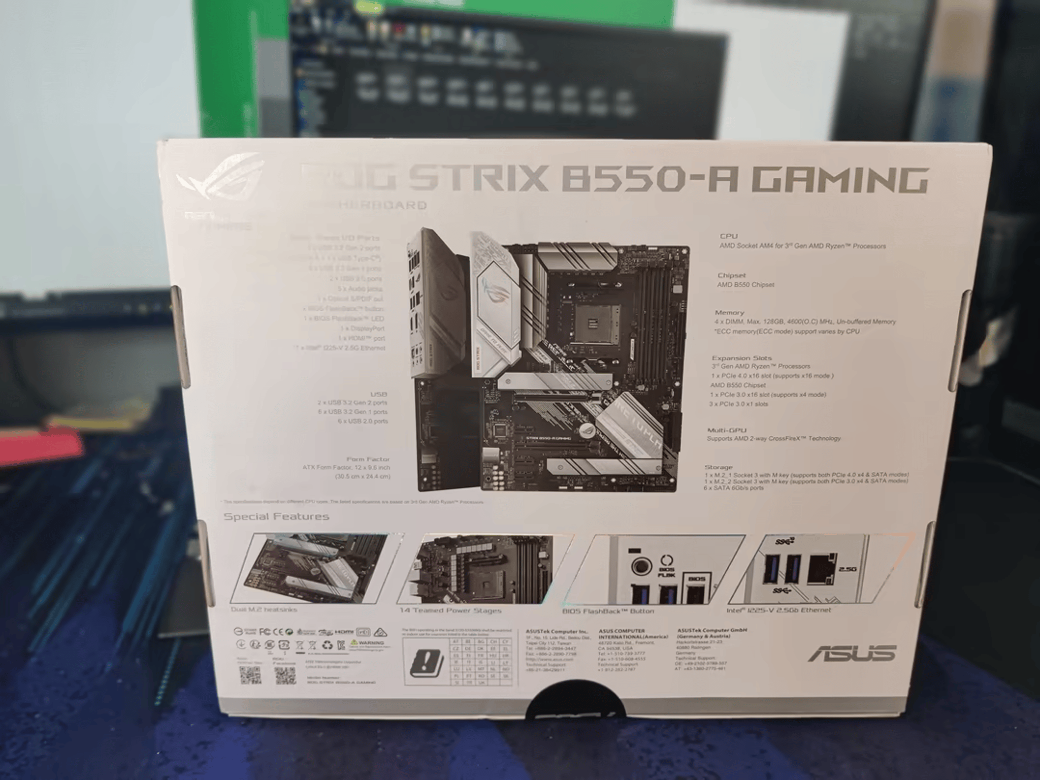 BNIB ASUS ROG STRIX B550-A GAMING Motherboard