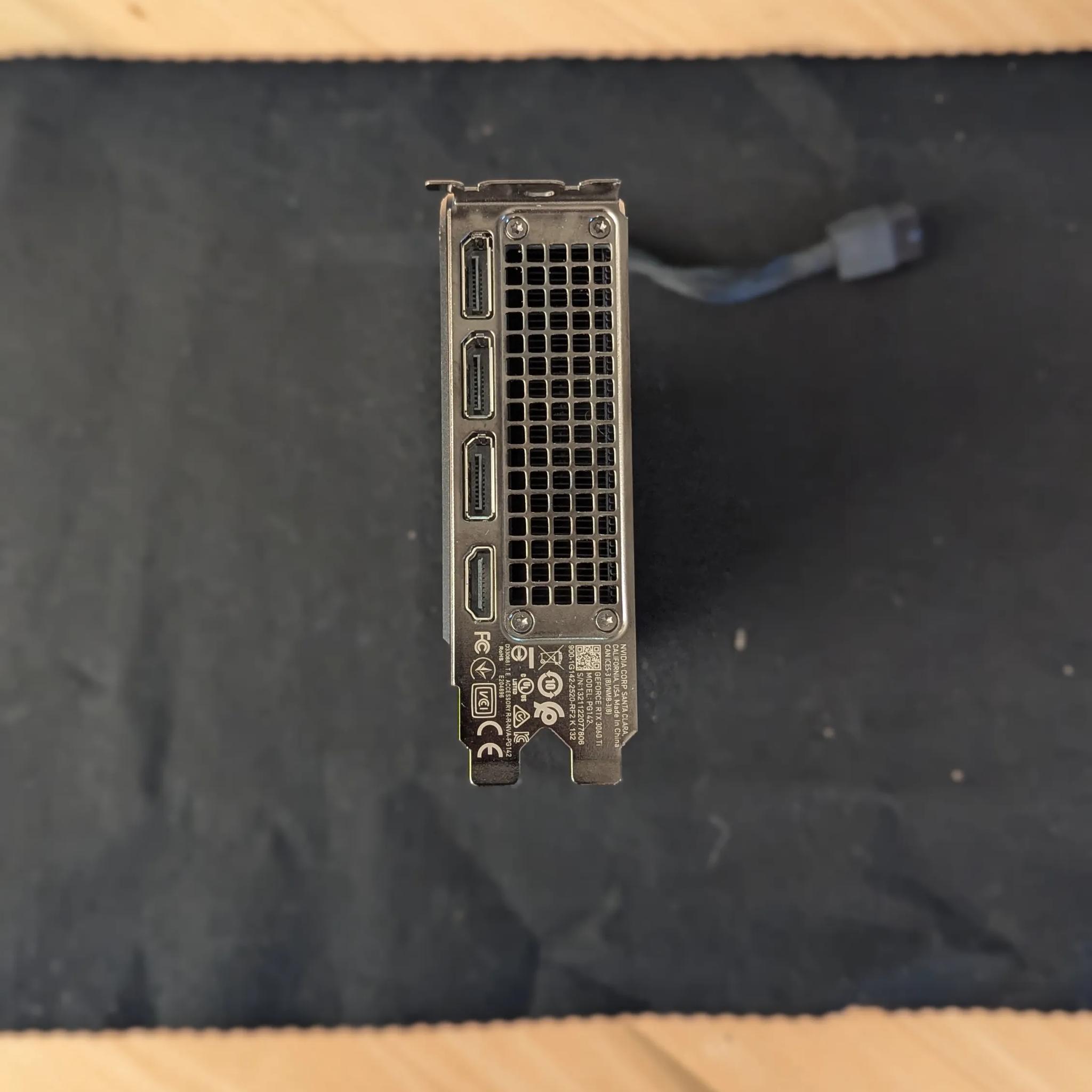 🖤 NVIDIA RTX 3060 Ti Founders Edition – Sleek, Efficient & Powerful | Adapter Included ⚡