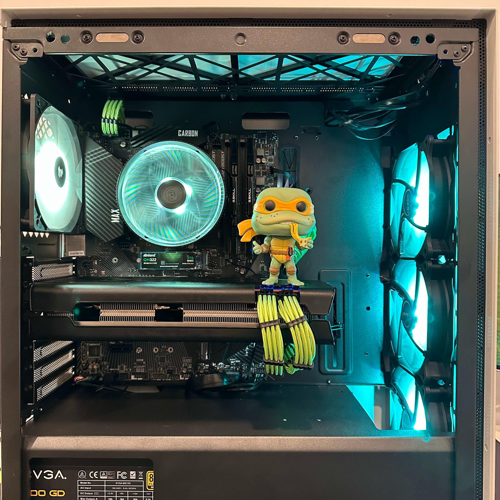 Michelangelo|| Gaming PC- Ryzen 1700 8Cores/16Threads-AMD RX 5700 8GB-16GB DDR4 RAM-1TB SSD NVME