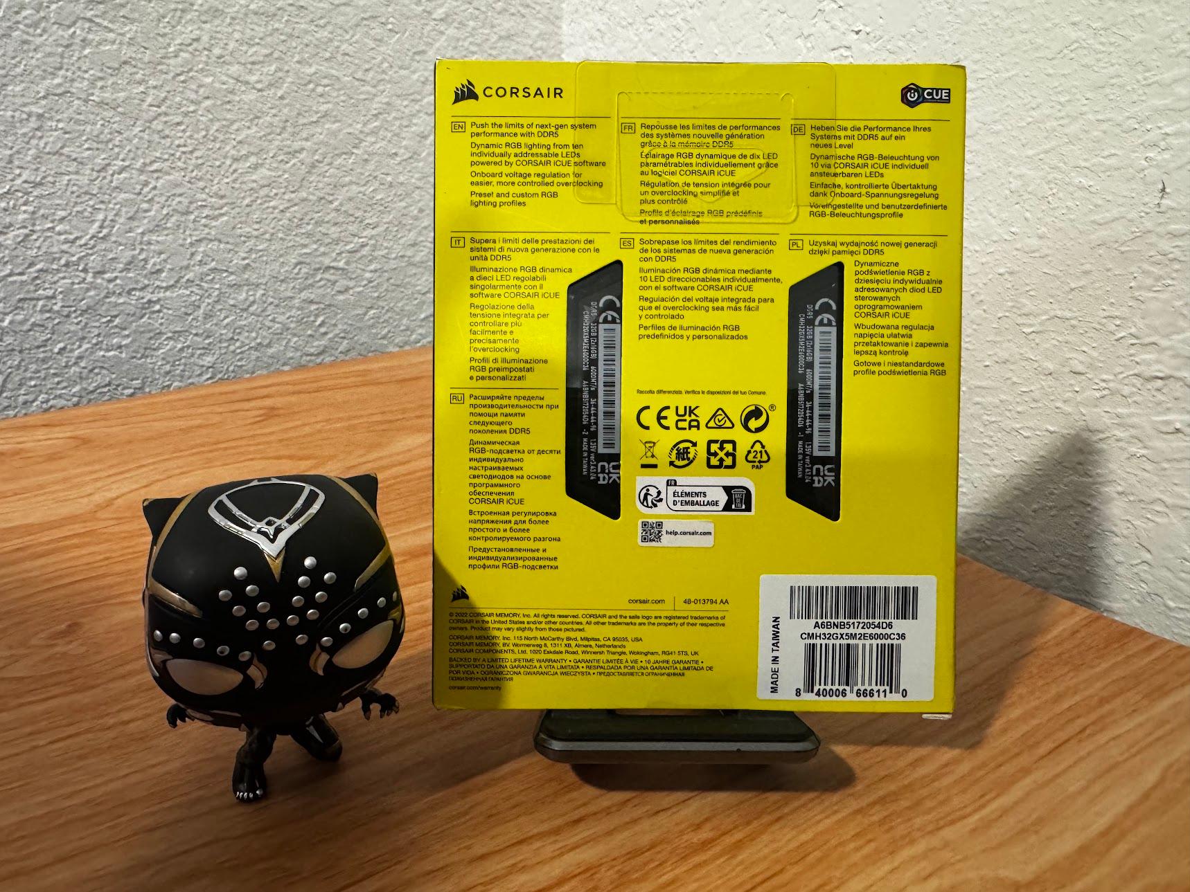 CORSAIR Vengeance RGB 32GB (2 x 16GB) 288-Pin PC RAM DDR5 6000