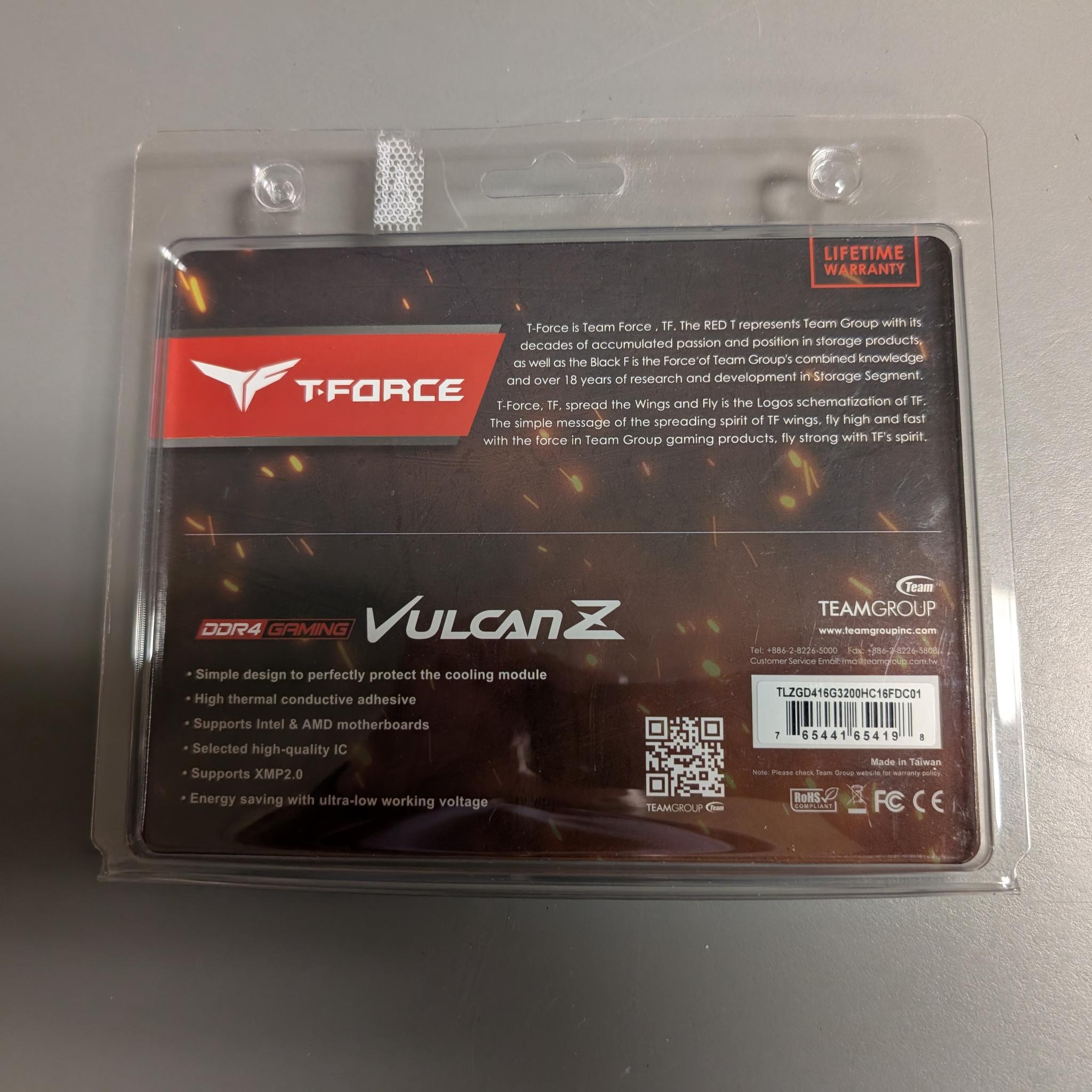T- Force Vulcan Z DDR 4 3200 CL 16