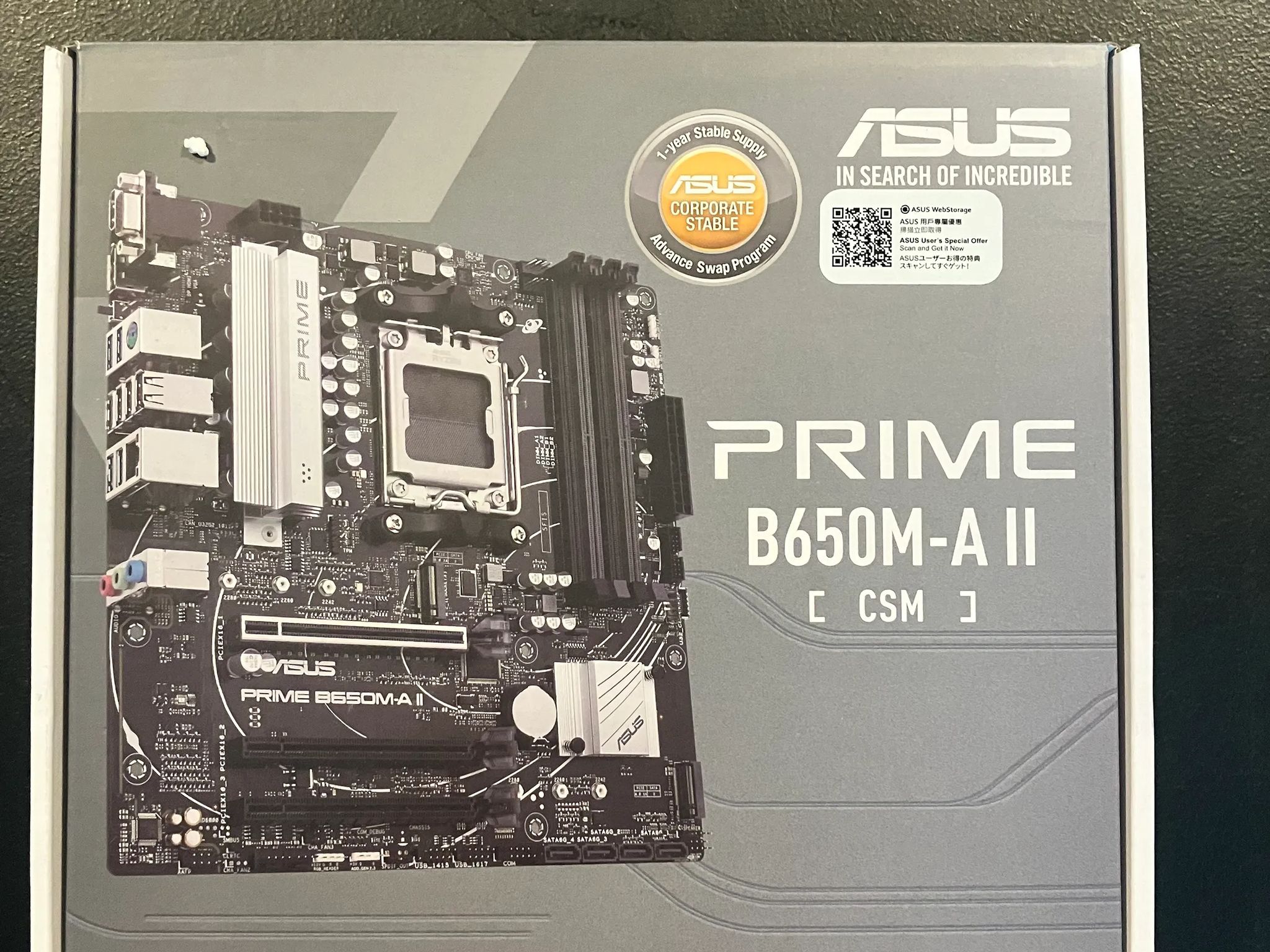 UNOPENED Asus Prime B650M-A ll Am5 DDR5 Motherboard