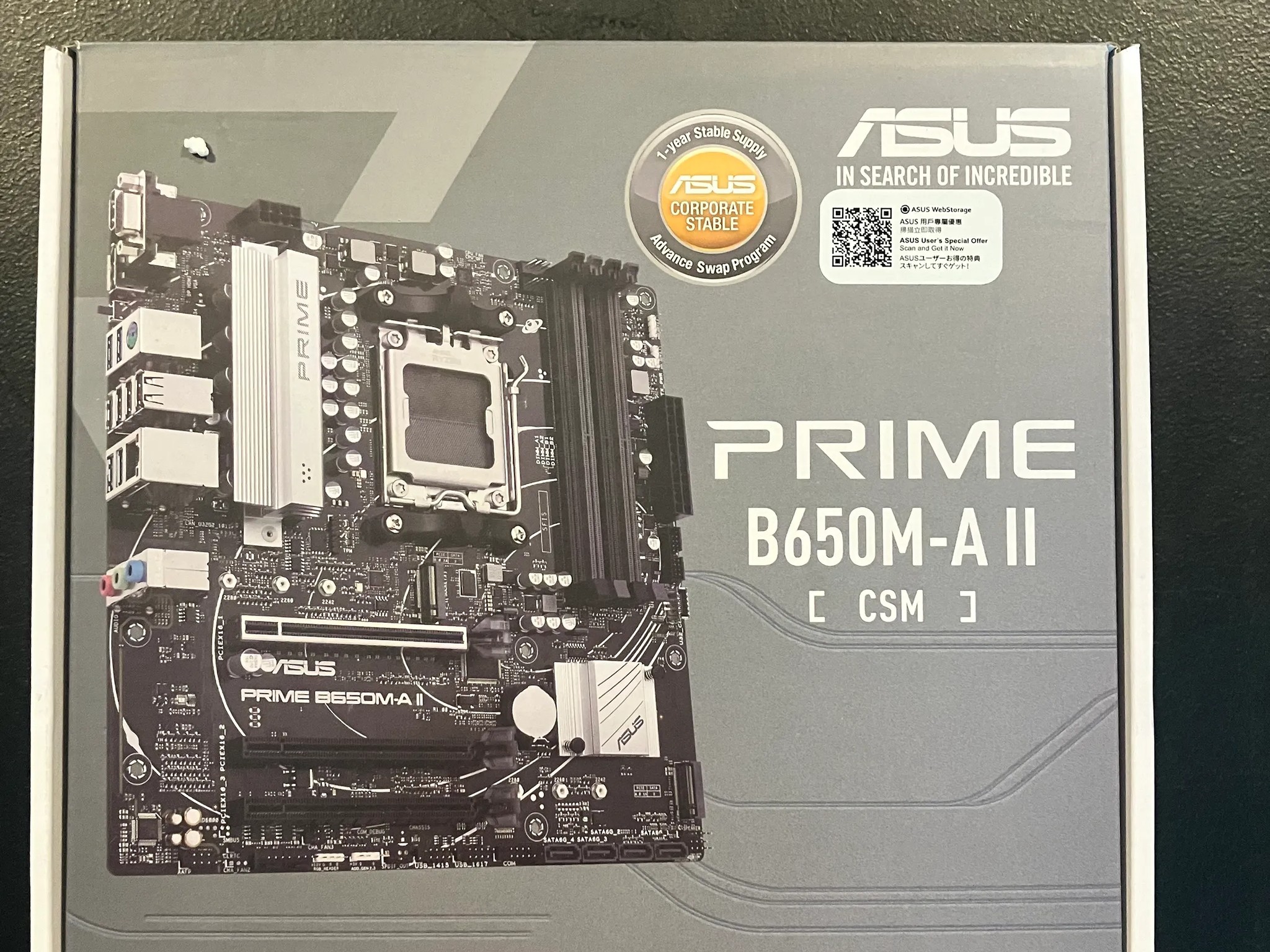 UNOPENED Asus Prime B650M-A ll Am5 DDR5 Motherboard