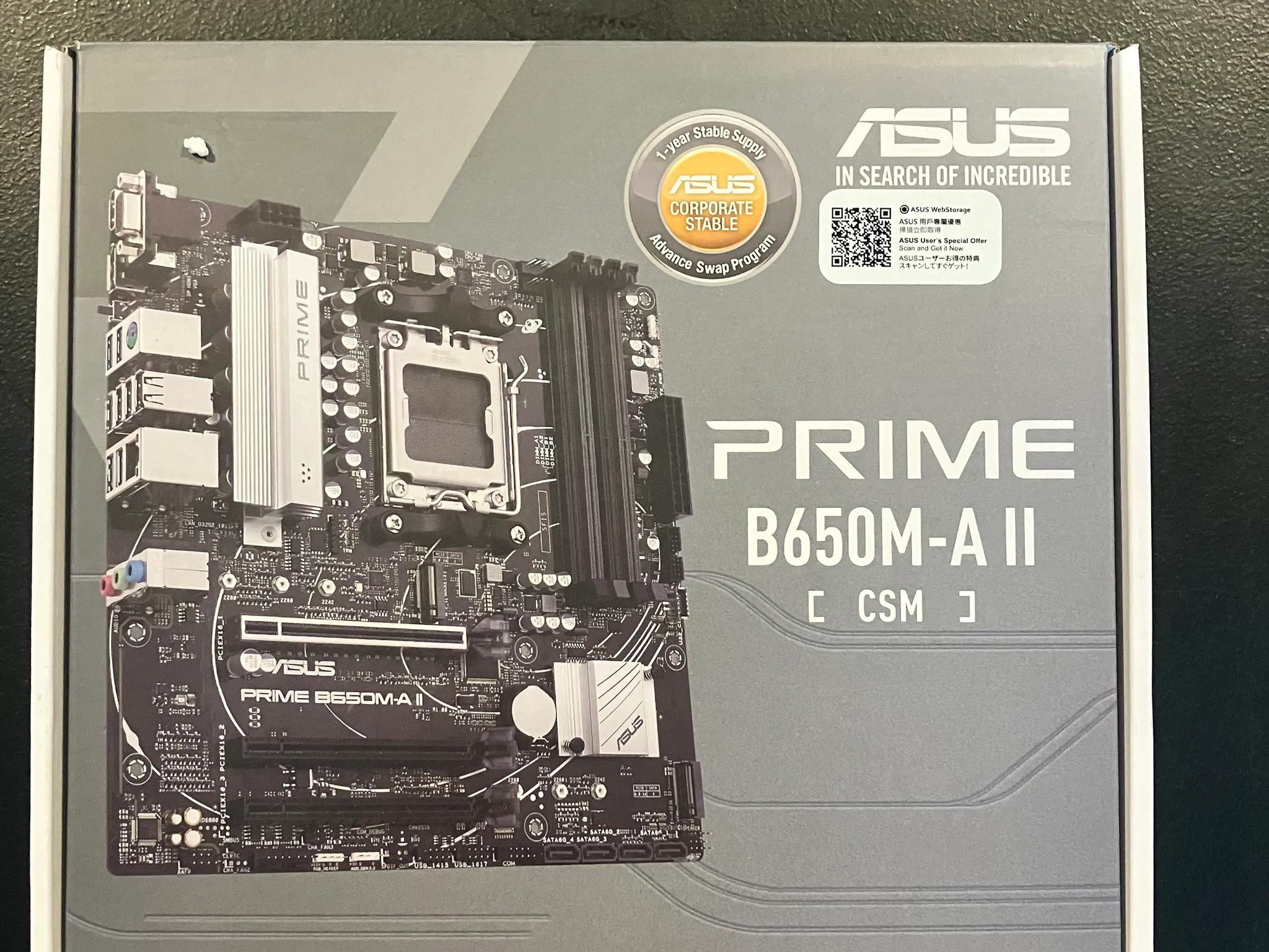 UNOPENED Asus Prime B650M-A ll Am5 DDR5 Motherboard