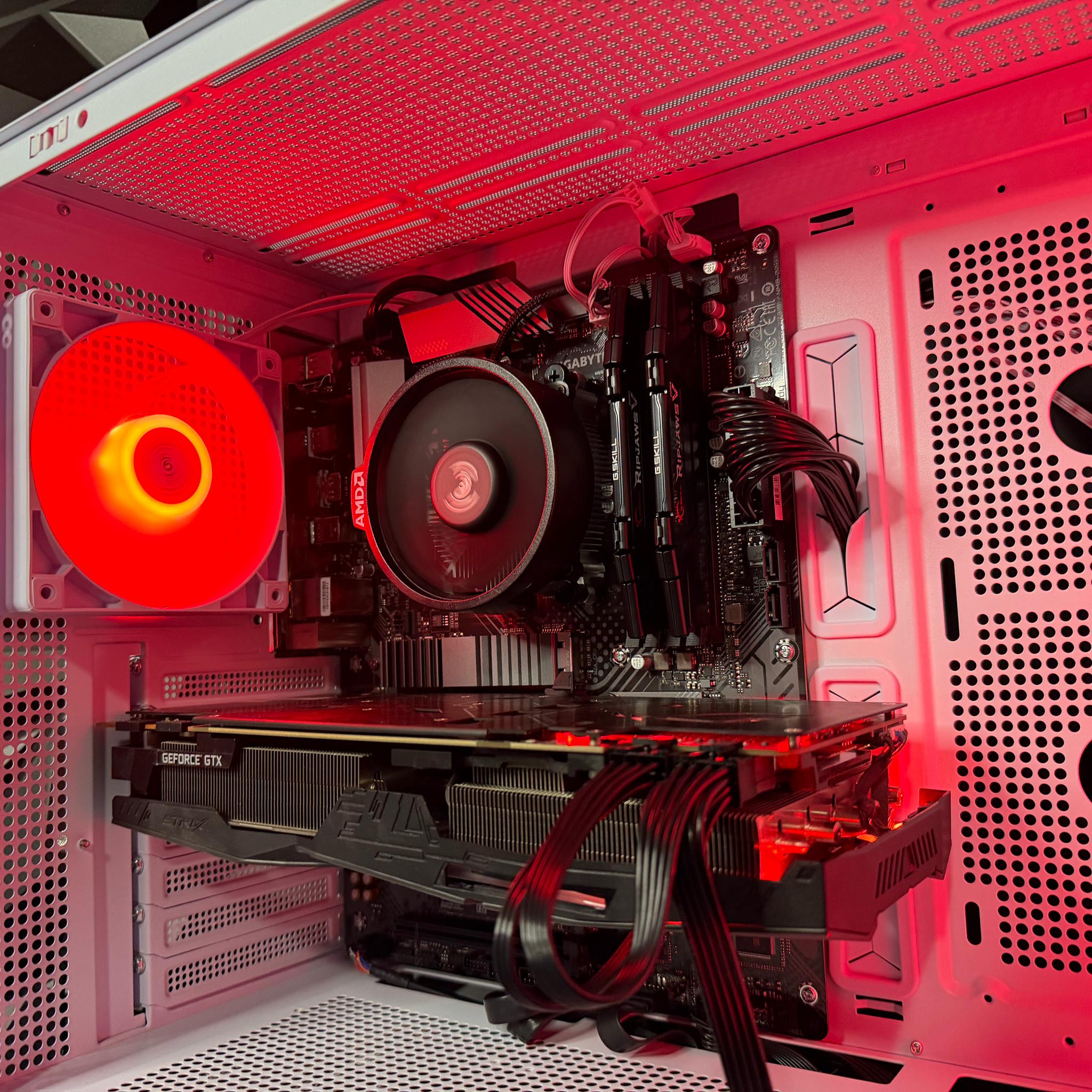 🤍🌲 WHITE WOOD TI 🌲🤍Ryzen 5 5500| GTX 1080Ti| 16 GB DDR4| 500 GB NVMe| 650W PSU