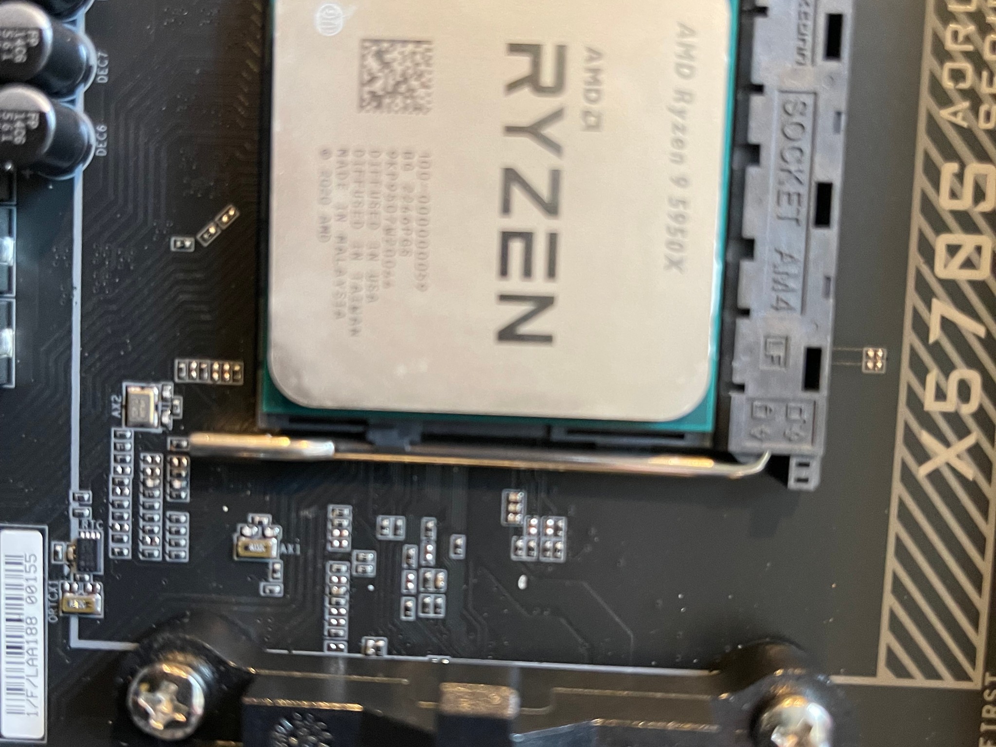 Gigabyte Aorus Master X570S / Ryzen 9 5950X / Team Group T-Force Vulcan Z 64gb (2-32gb) DDR4 3600