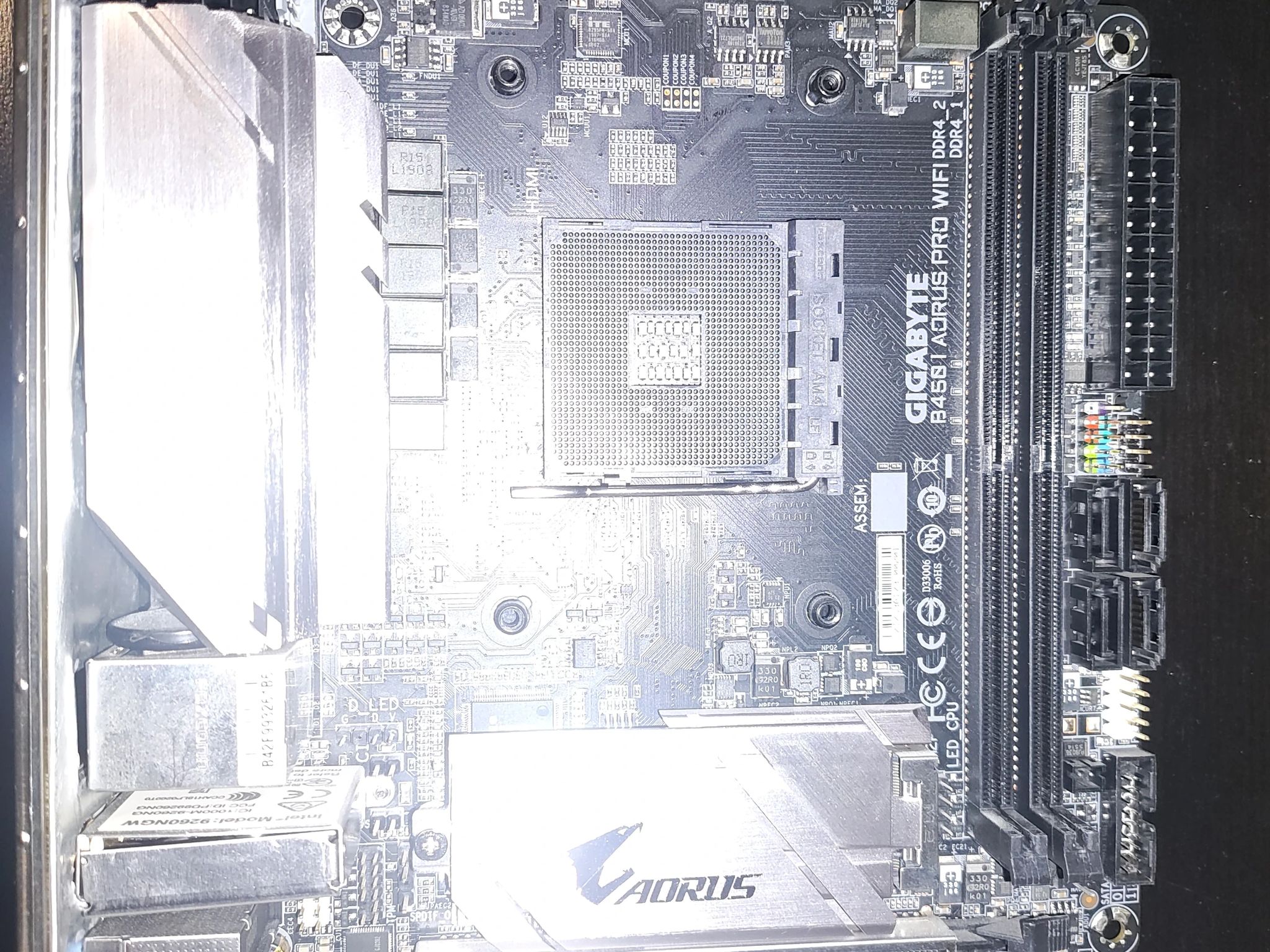 Refurbished: GIGABYTE B450 I AORUS PRO WIFI AM4 AMD B450 SATA HDMI Mini ITX AMD Motherboard