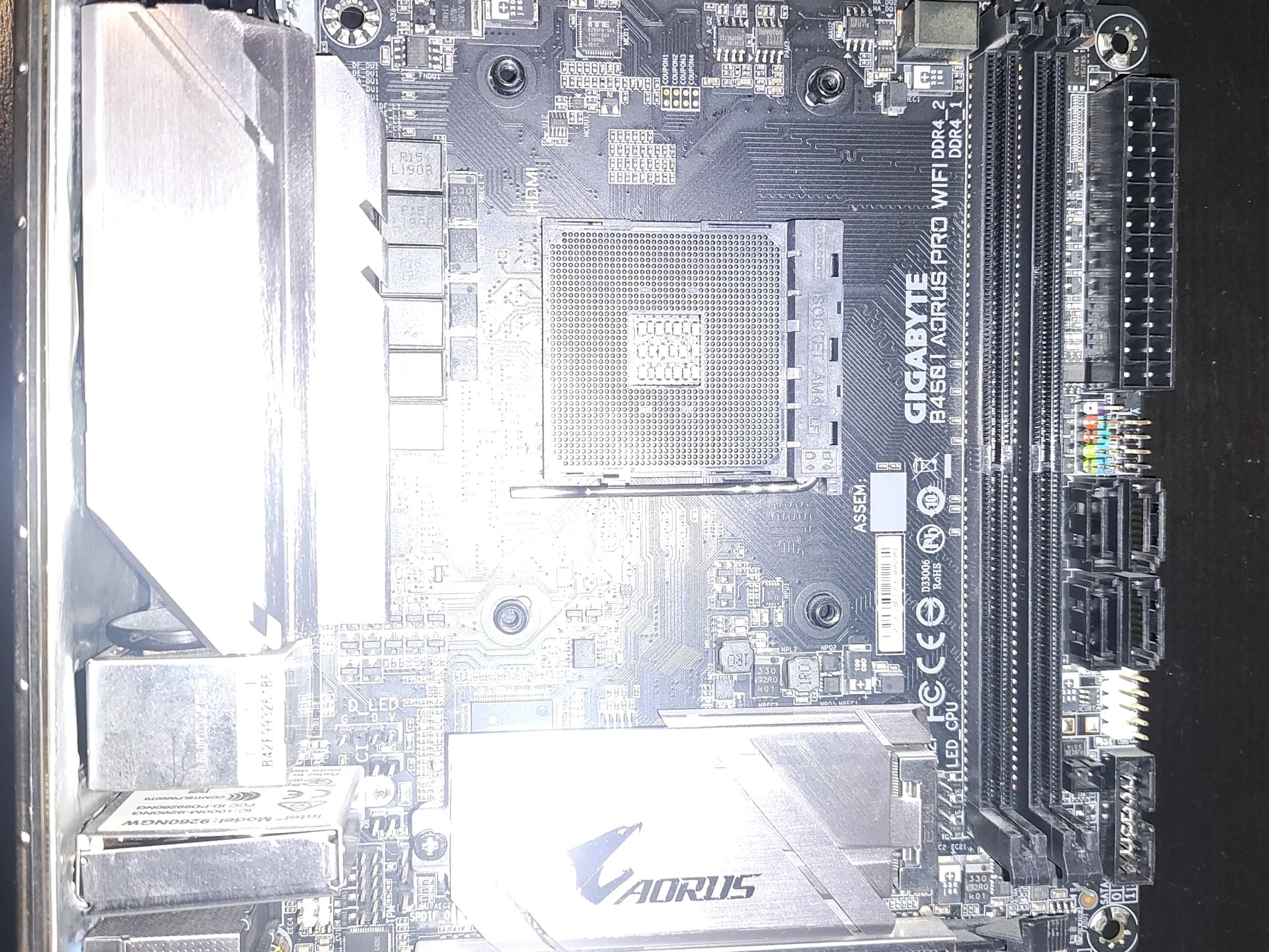 Refurbished: GIGABYTE B450 I AORUS PRO WIFI AM4 AMD B450 SATA HDMI Mini ITX AMD Motherboard