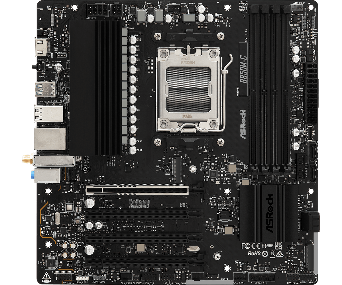 AMD Ryzen 5 7600 & AsRock B850M-C CPU/Motherboard Bundle