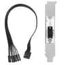 PC Power Button Extension Cable Full Height PCIe Bracket (30cm) 9 Pin Front Panel Header Adapter