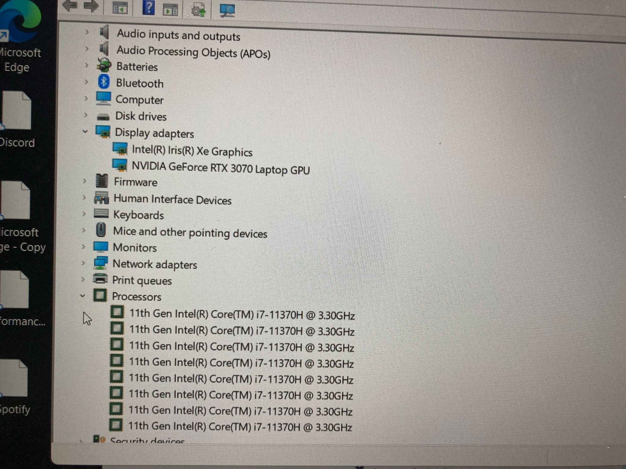 Asus TUF Dash F15. Intel Core i7-11370H, RTX 3070 Laptop GPU