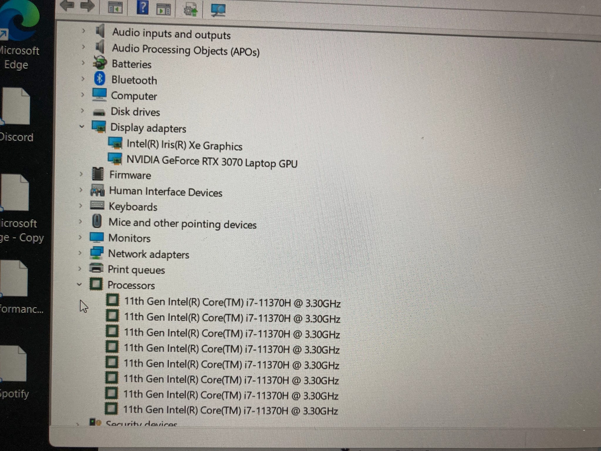 Asus TUF Dash F15. Intel Core i7-11370H, RTX 3070 Laptop GPU