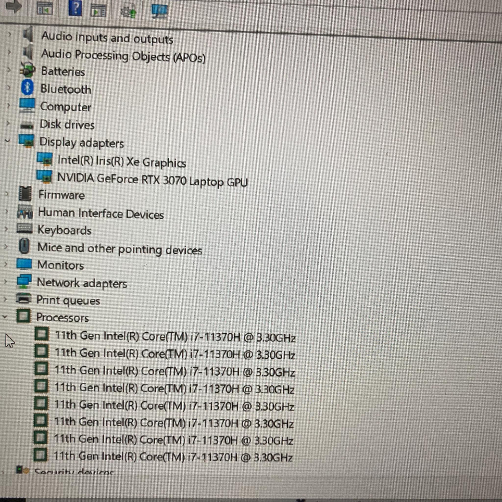 Asus TUF Dash F15. Intel Core i7-11370H, RTX 3070 Laptop GPU