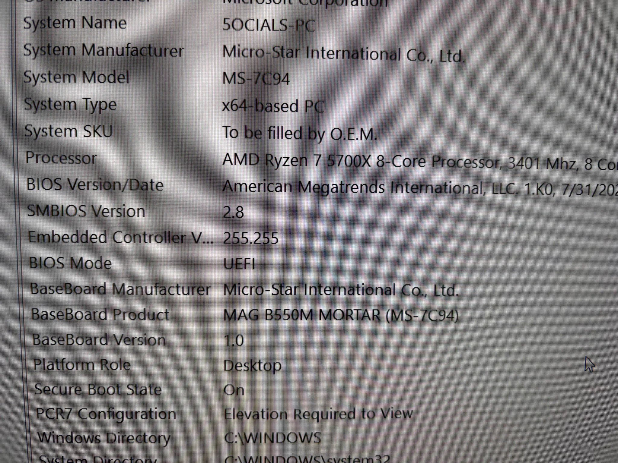MSI Mag B550M Mortar Micro-ATX Board, Ryzen 7 5700X 8 Core 16 Thread CPU, 48GB TeamGroup 3200Mhz RAM