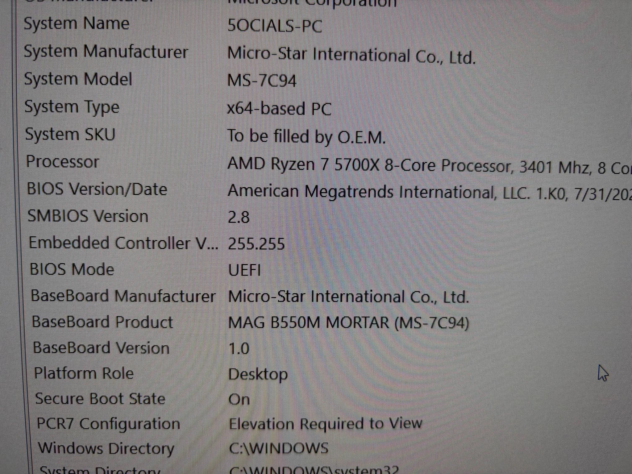 MSI Mag B550M Mortar Micro-ATX Board, Ryzen 7 5700X 8 Core 16 Thread CPU, 48GB TeamGroup 3200Mhz RAM