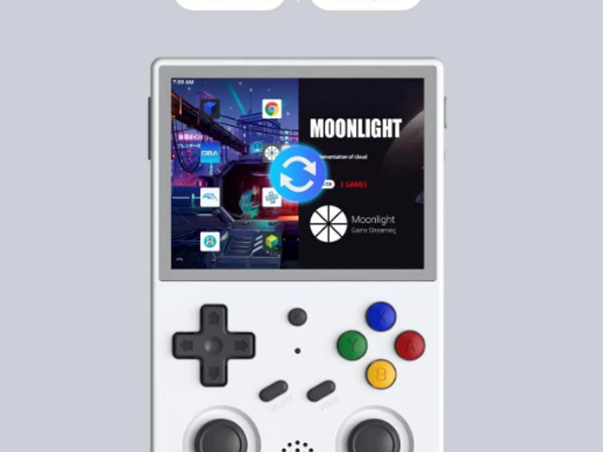 ANBERNIC RG353V Transparent Purple Game Console + 64GB SD (includes 4000+ games)
