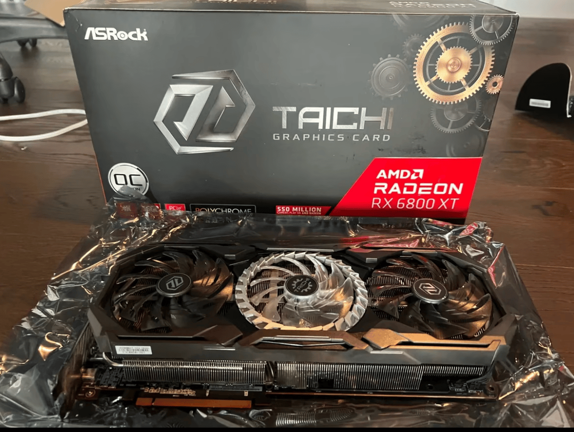 Asrock Radeon RX 6800xt 16GB Taichi X OC Video Card 