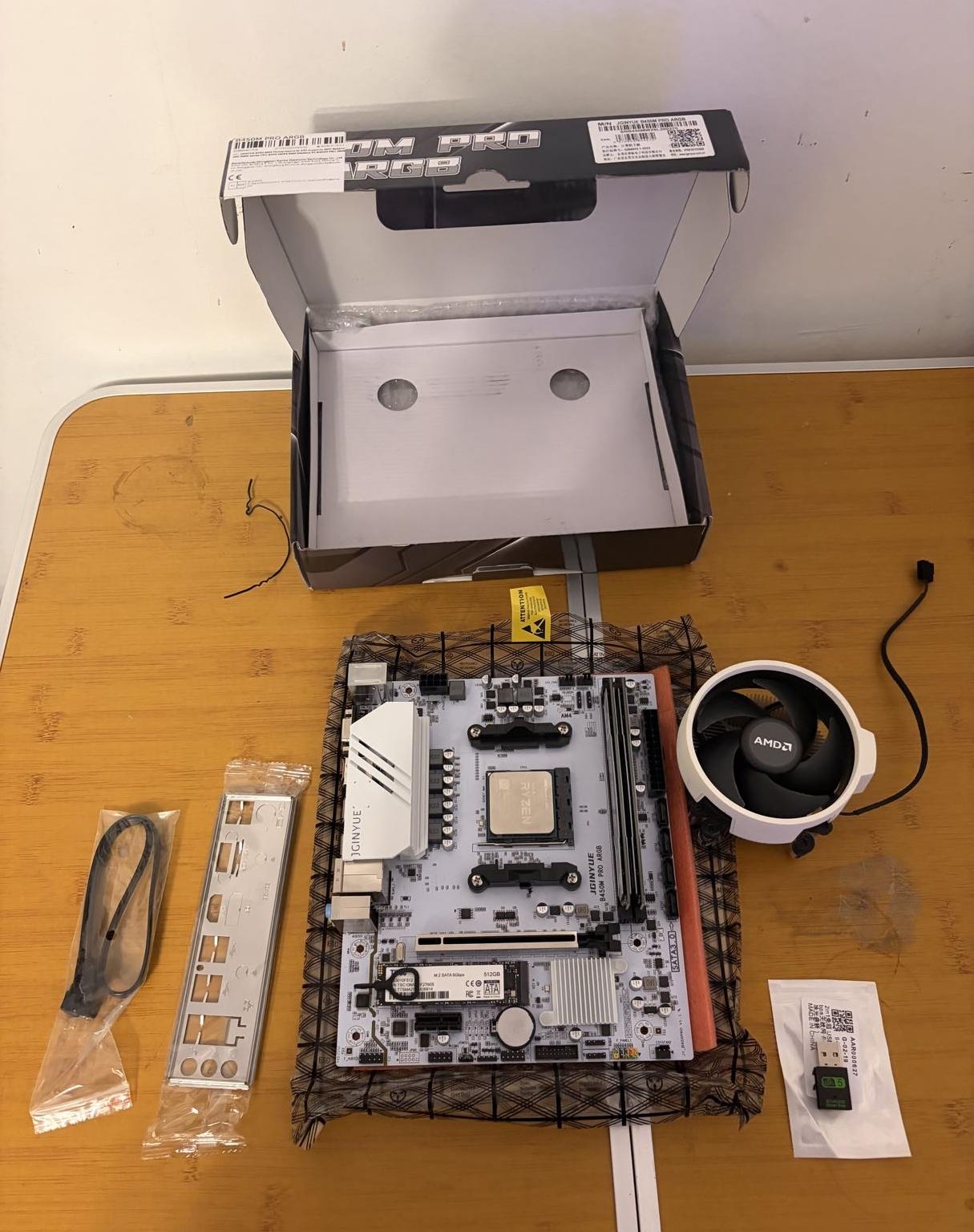 ❄️🐻‍❄️ White Ryzen 5 5500 Bundle | B450M + 16GB RAM + 512GB SSD + WiFi🐻‍❄️❄️