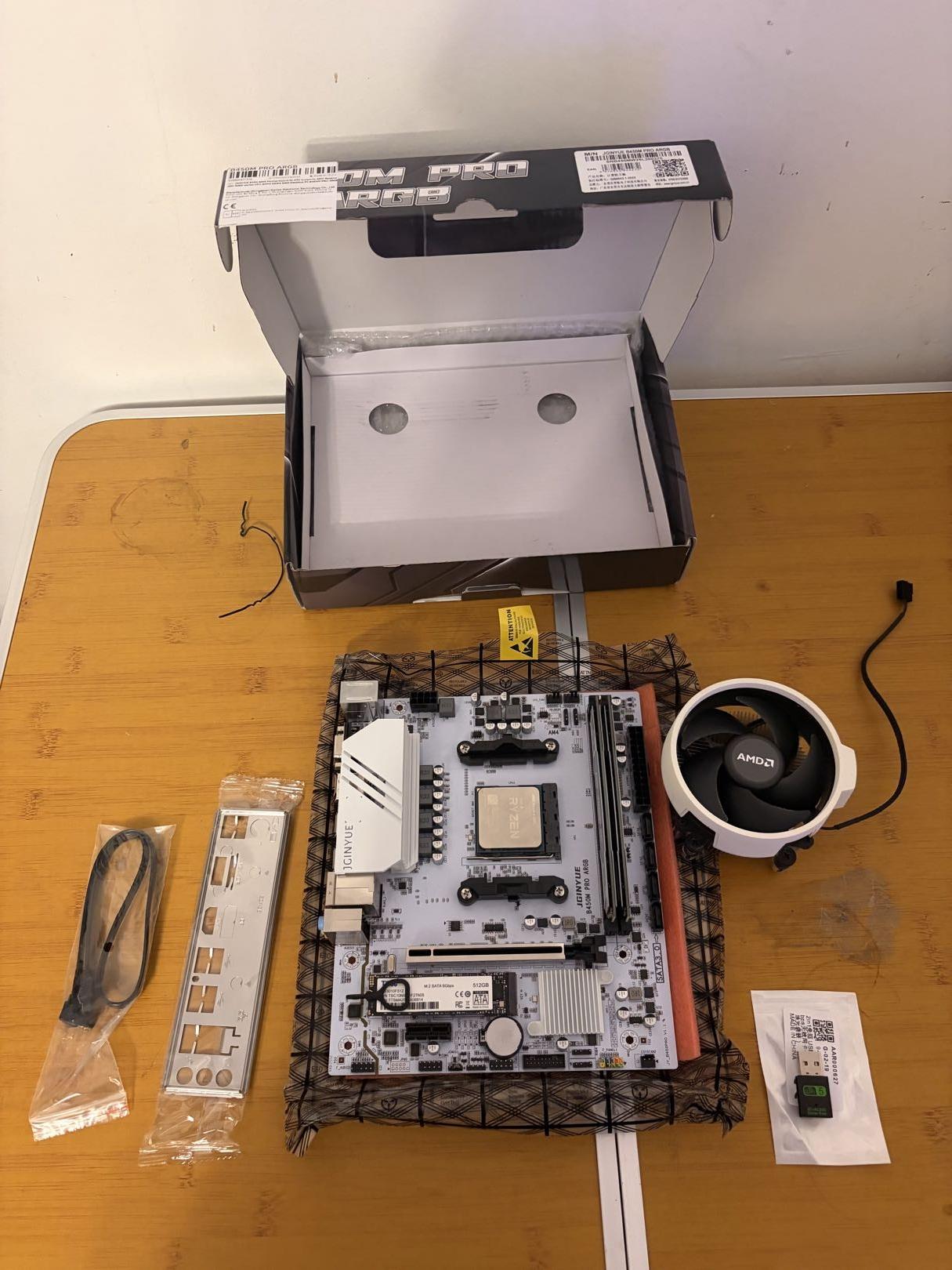 ❄️🐻‍❄️ White Ryzen 5 5500 Bundle | B450M + 16GB RAM + 512GB SSD + WiFi🐻‍❄️❄️